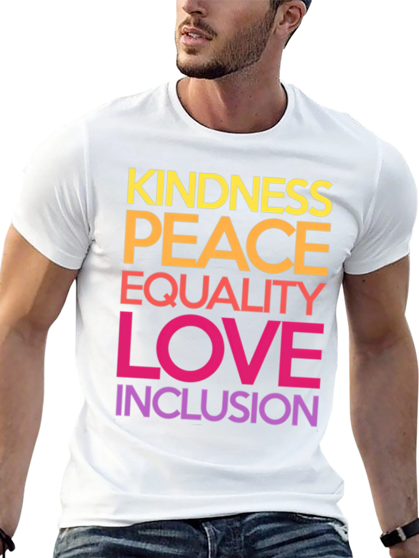 Kindness Peace Equality Love Inclusion Graphic Tee