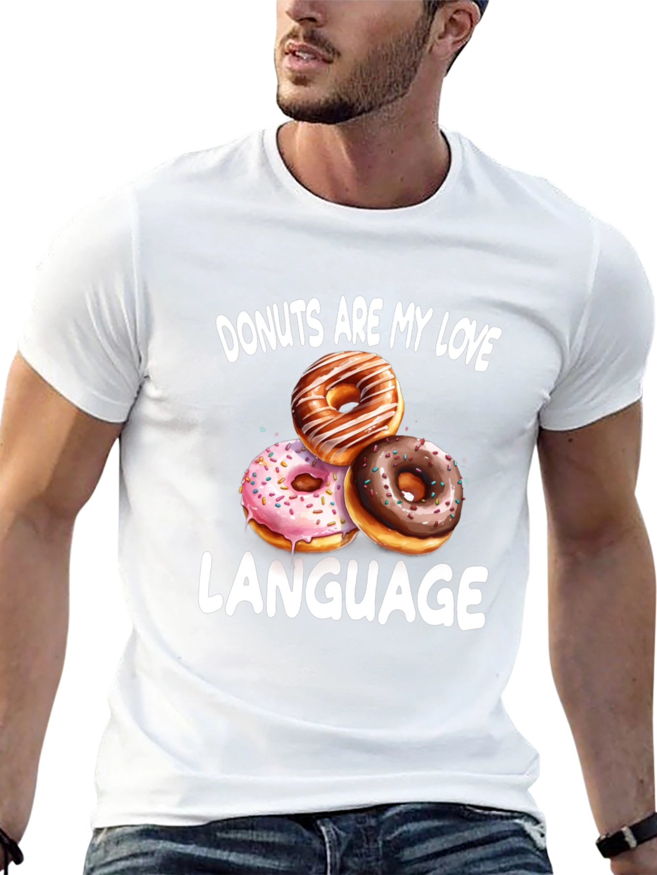 Donuts Are My Love Language Graphic T-Shirt