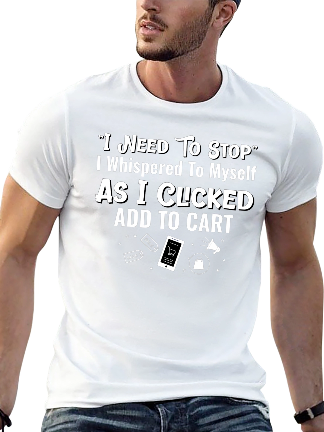 Shopping Addiction T-Shirt - Add to Cart