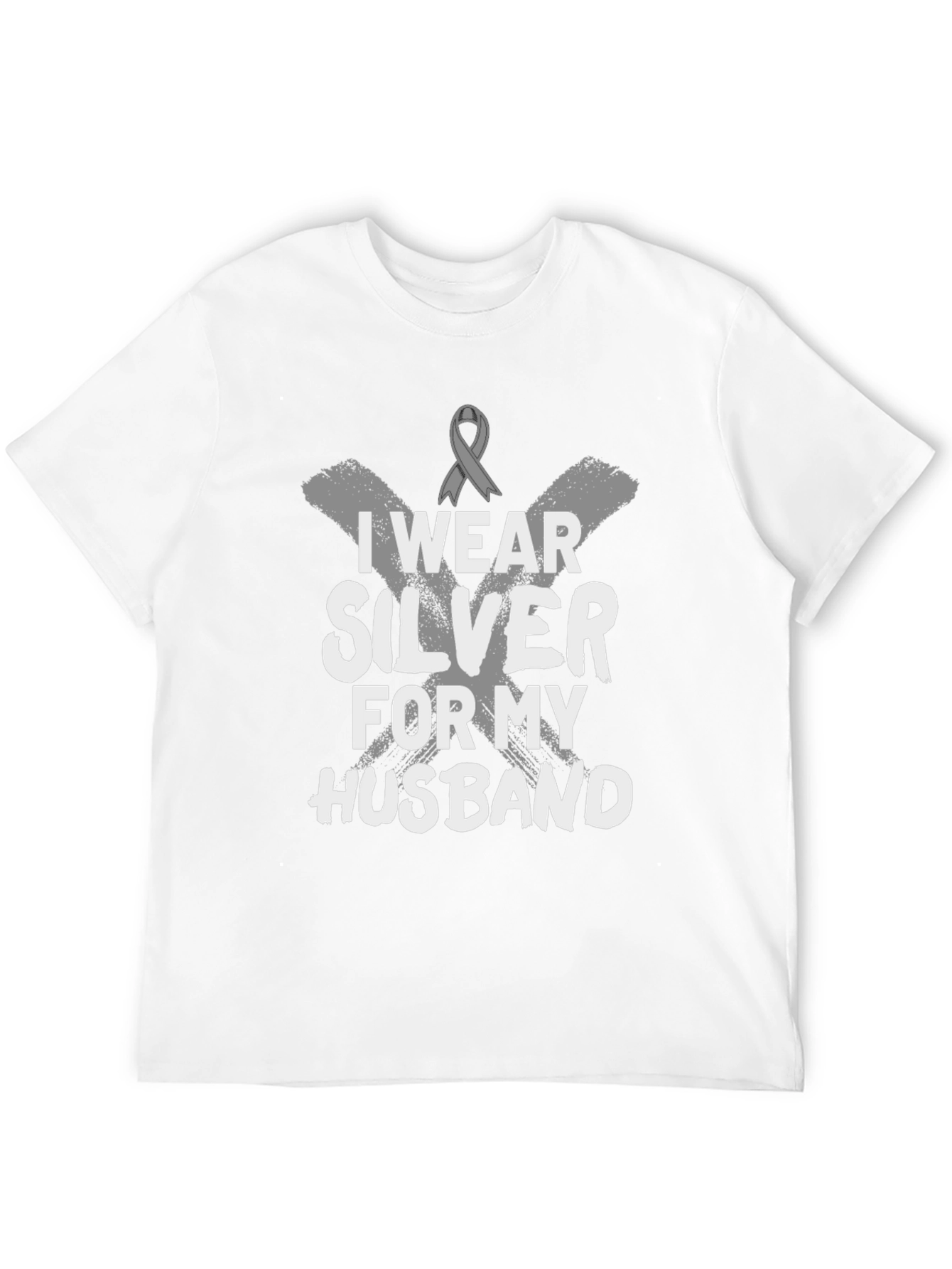 I Wear Silver for My Husband T-Shirt