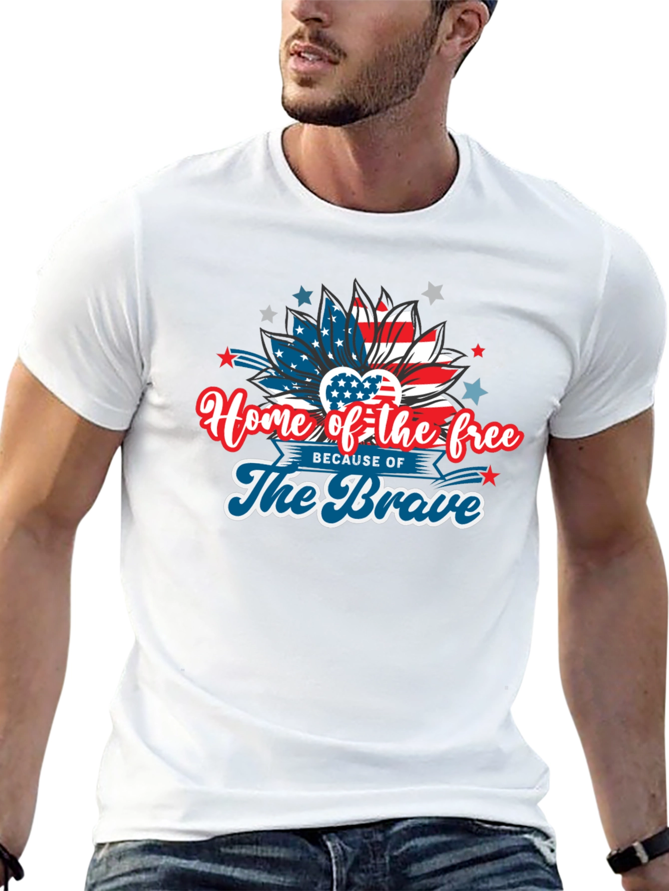 Home of the Free Patriotic Graphic Tee