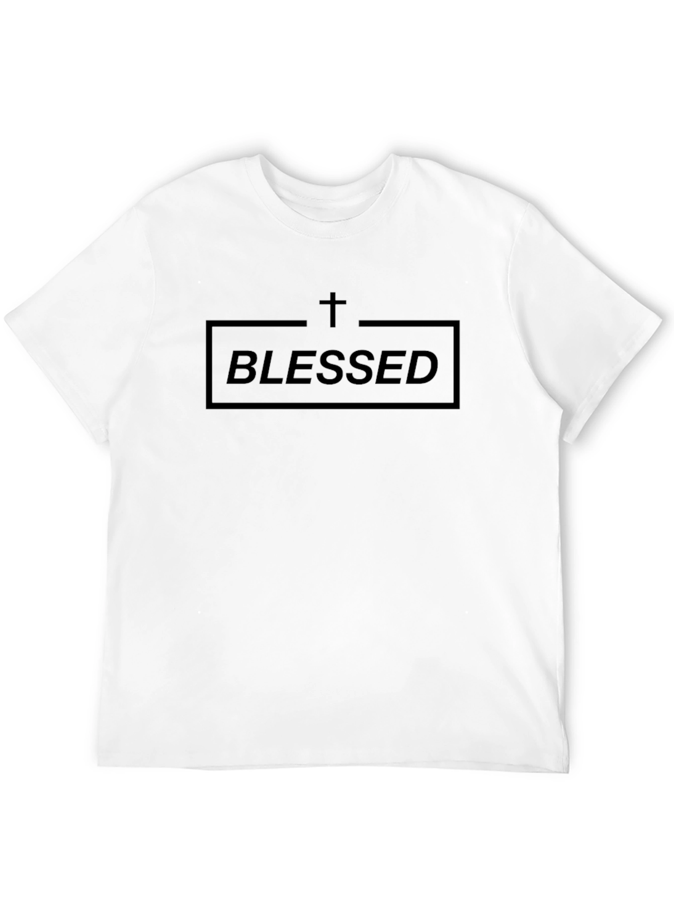 Blessed Graphic Tee - Mens Black Cotton Blend