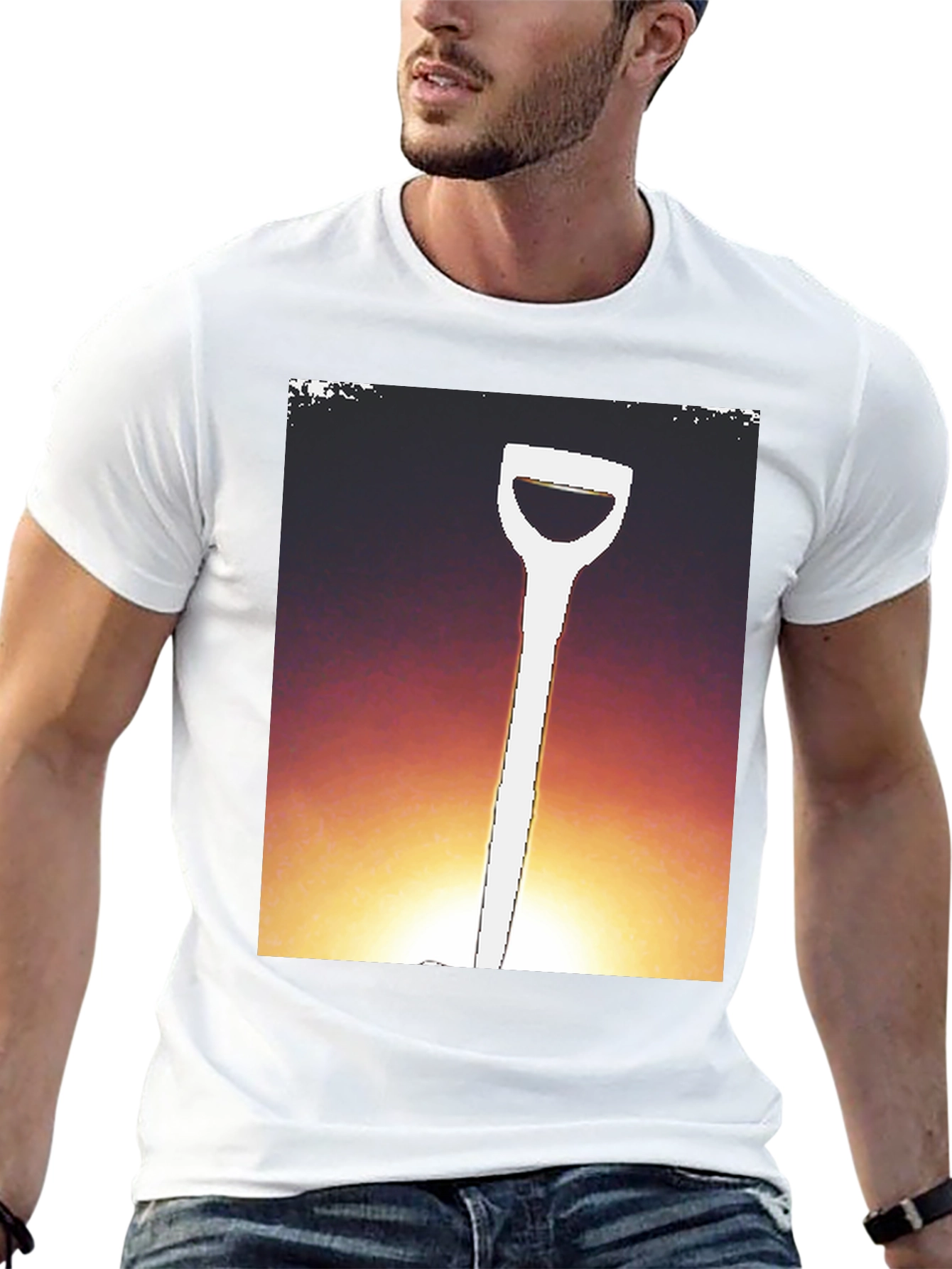 Shovel Graphic T-Shirt - Sunset Shovel Tee