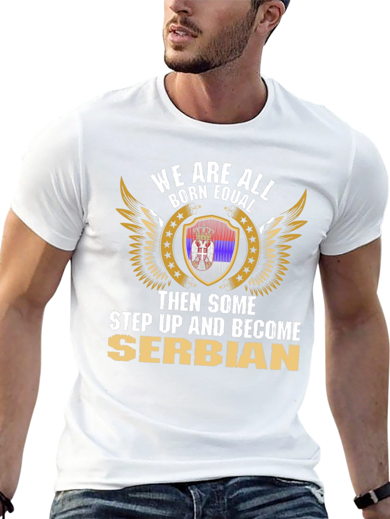 Born Equal Serbian T-Shirt