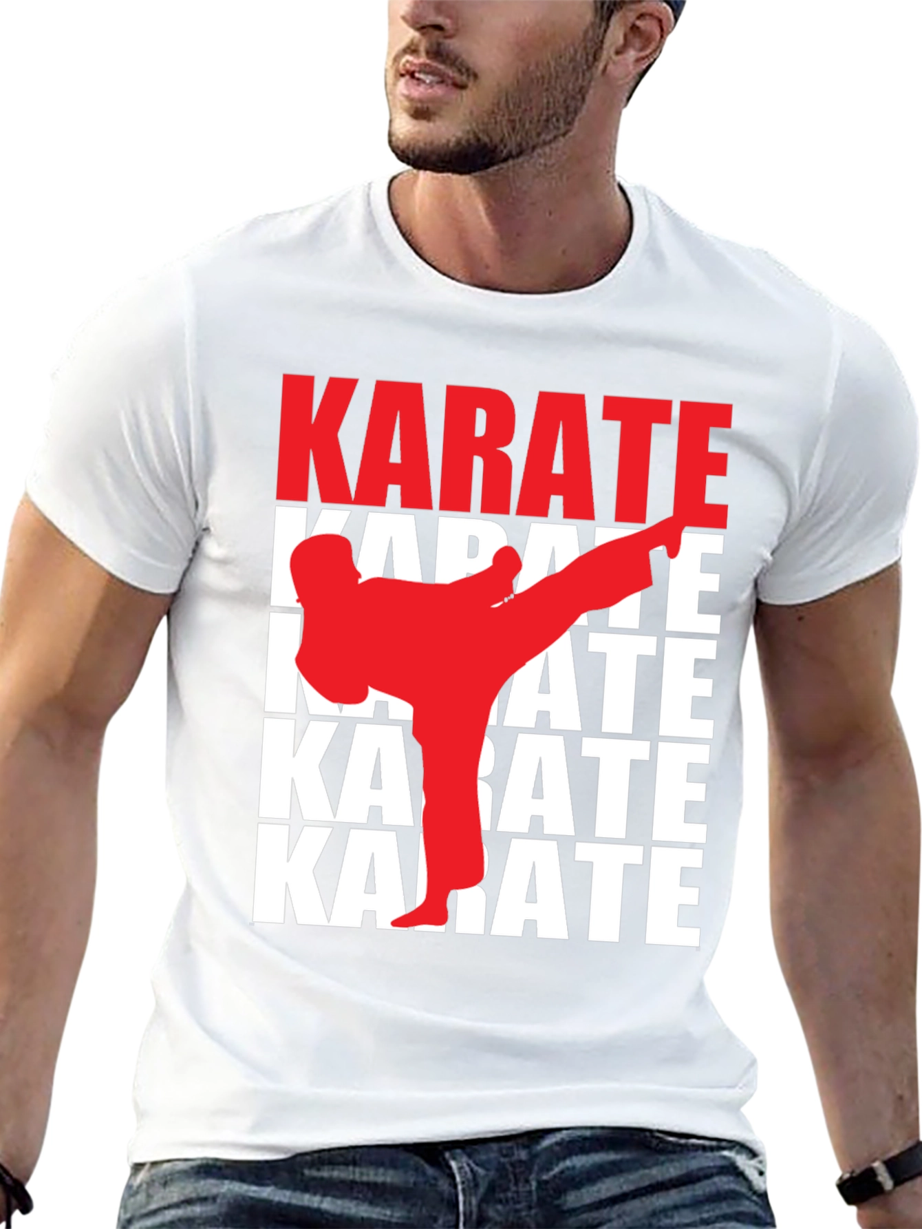Karate Kick T-Shirt - Martial Arts Graphic Tee
