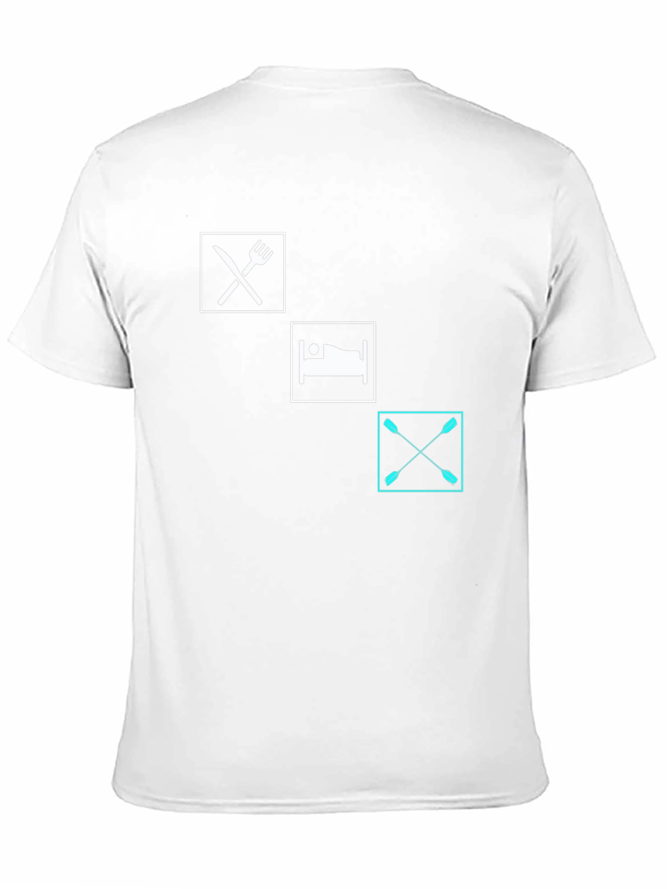 Eat Sleep Paddle T-Shirt | Black Graphic Tee