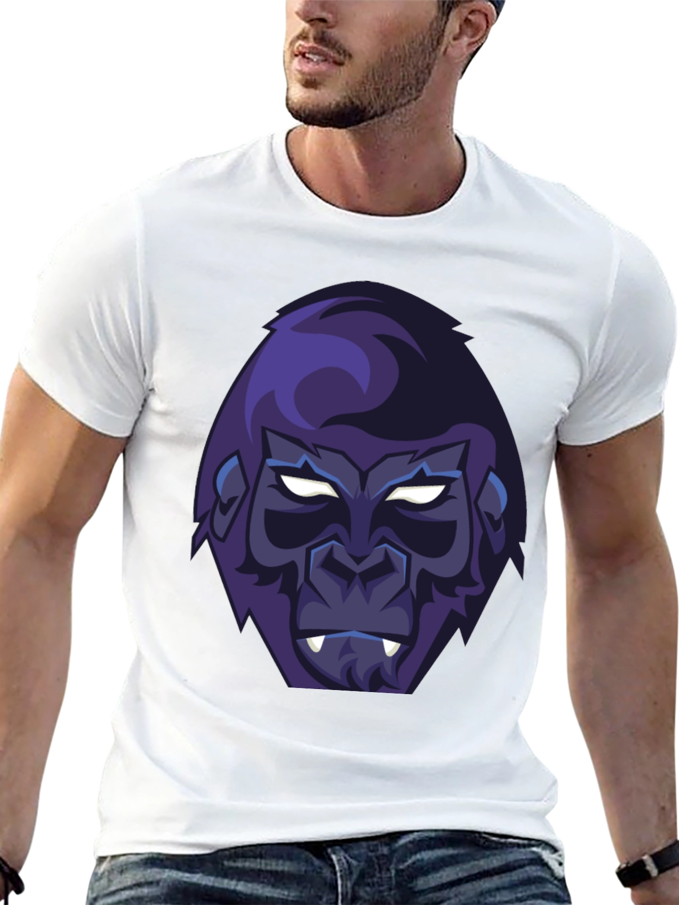 Cool Gorilla Graphic T-Shirt - Mens Black Tee