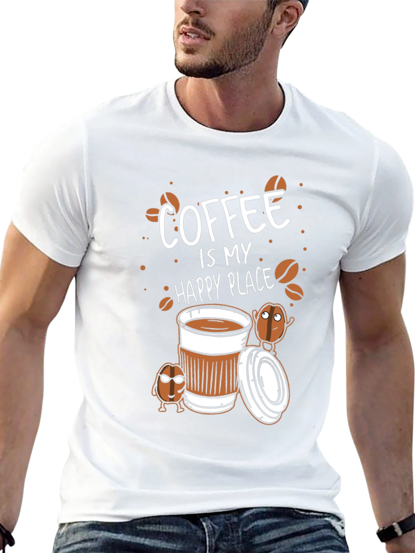 Coffee is My Happy Place Graphic T-Shirt