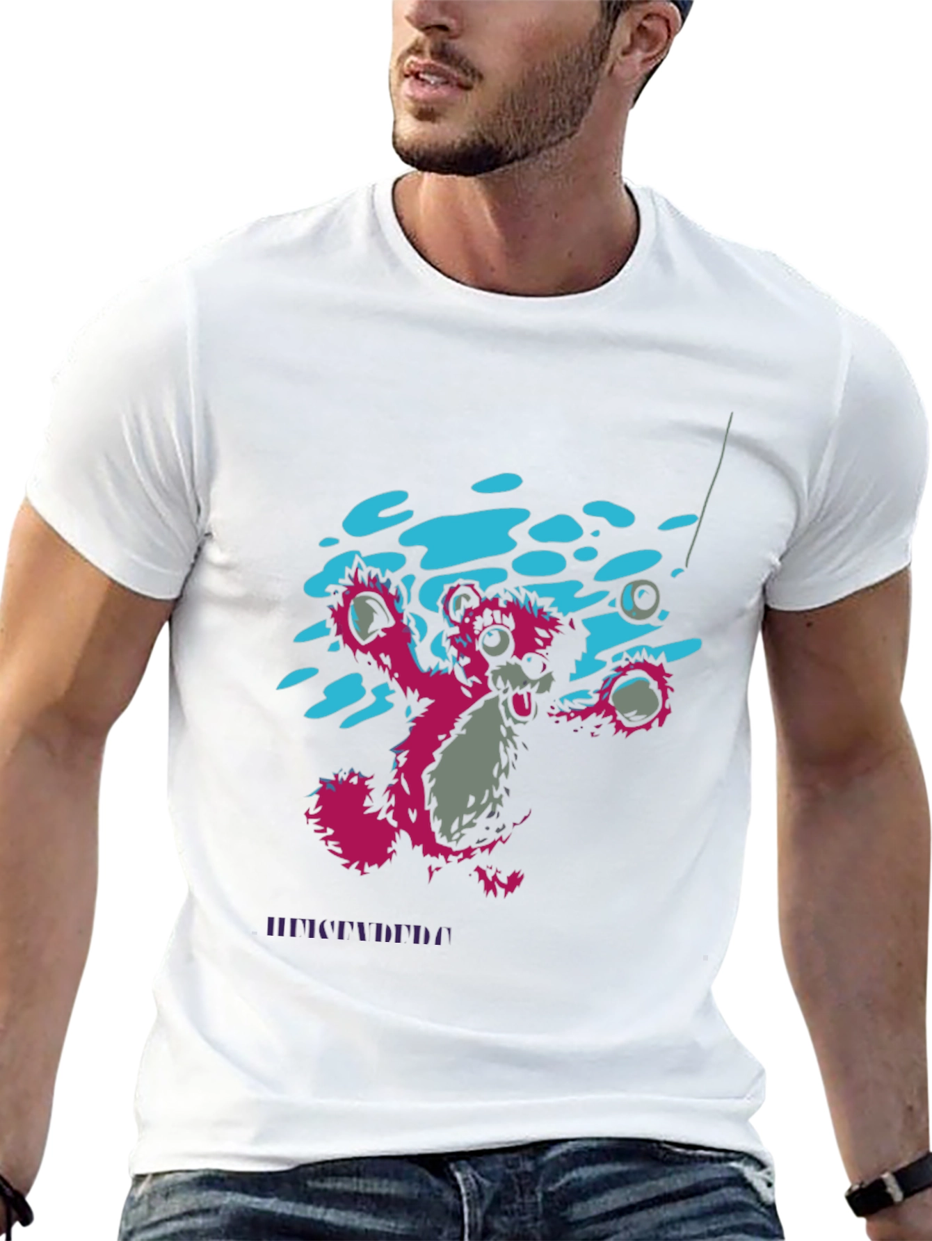 Pink Bear Graphic Tee