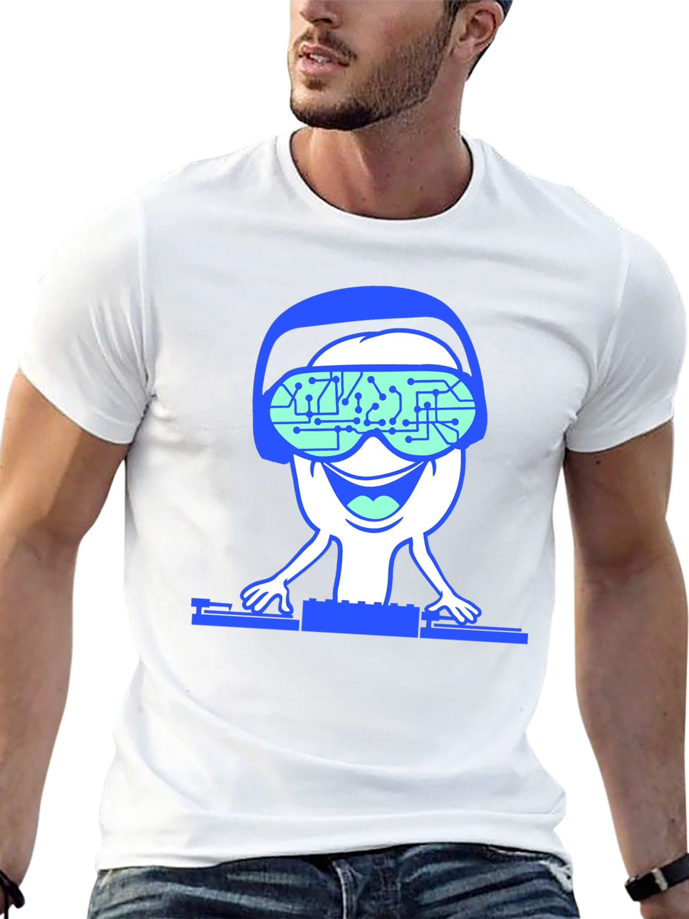 DJ Alien T-Shirt - Black Unique Design