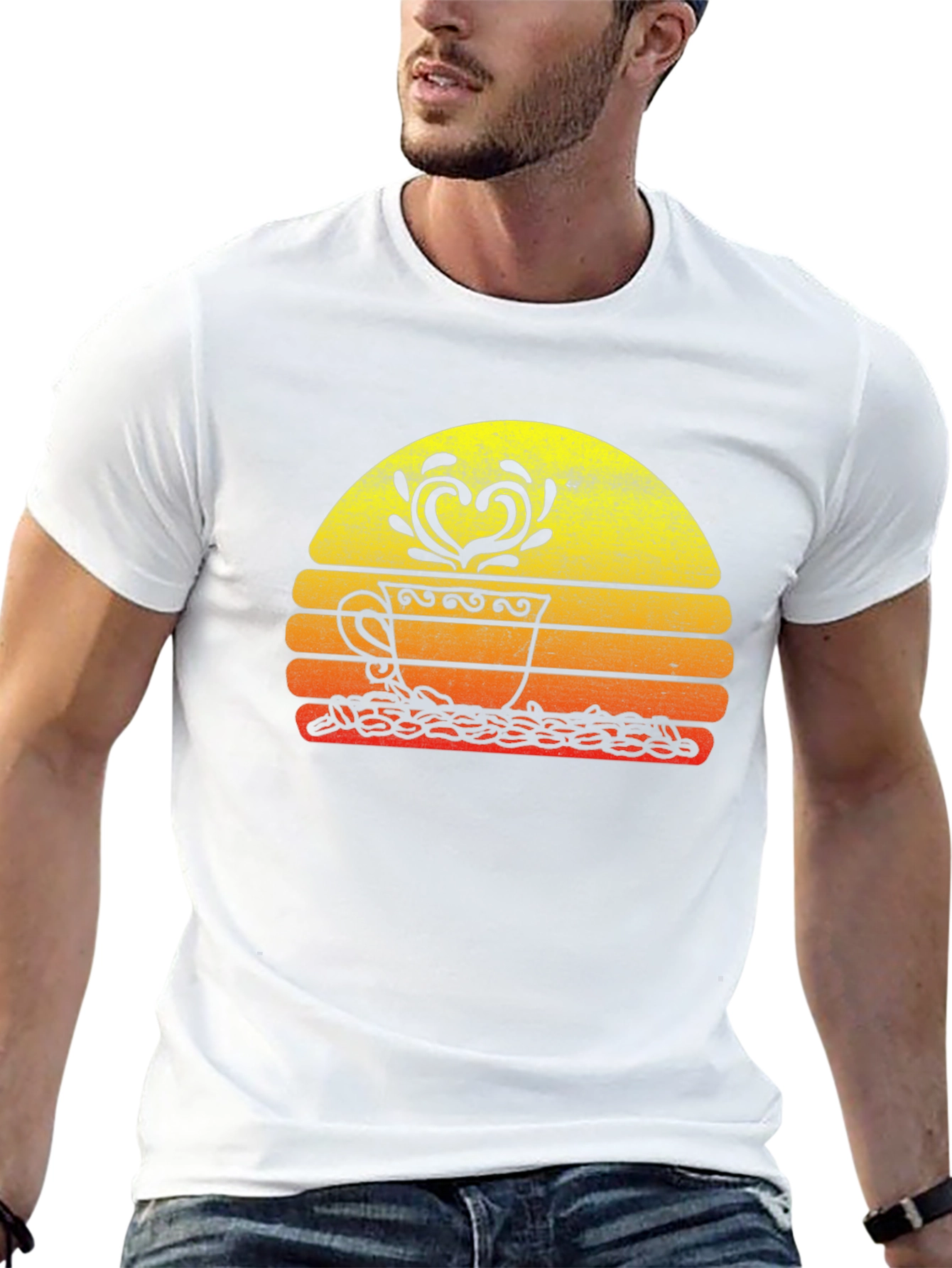 Coffee Lover Sunset Graphic Tee