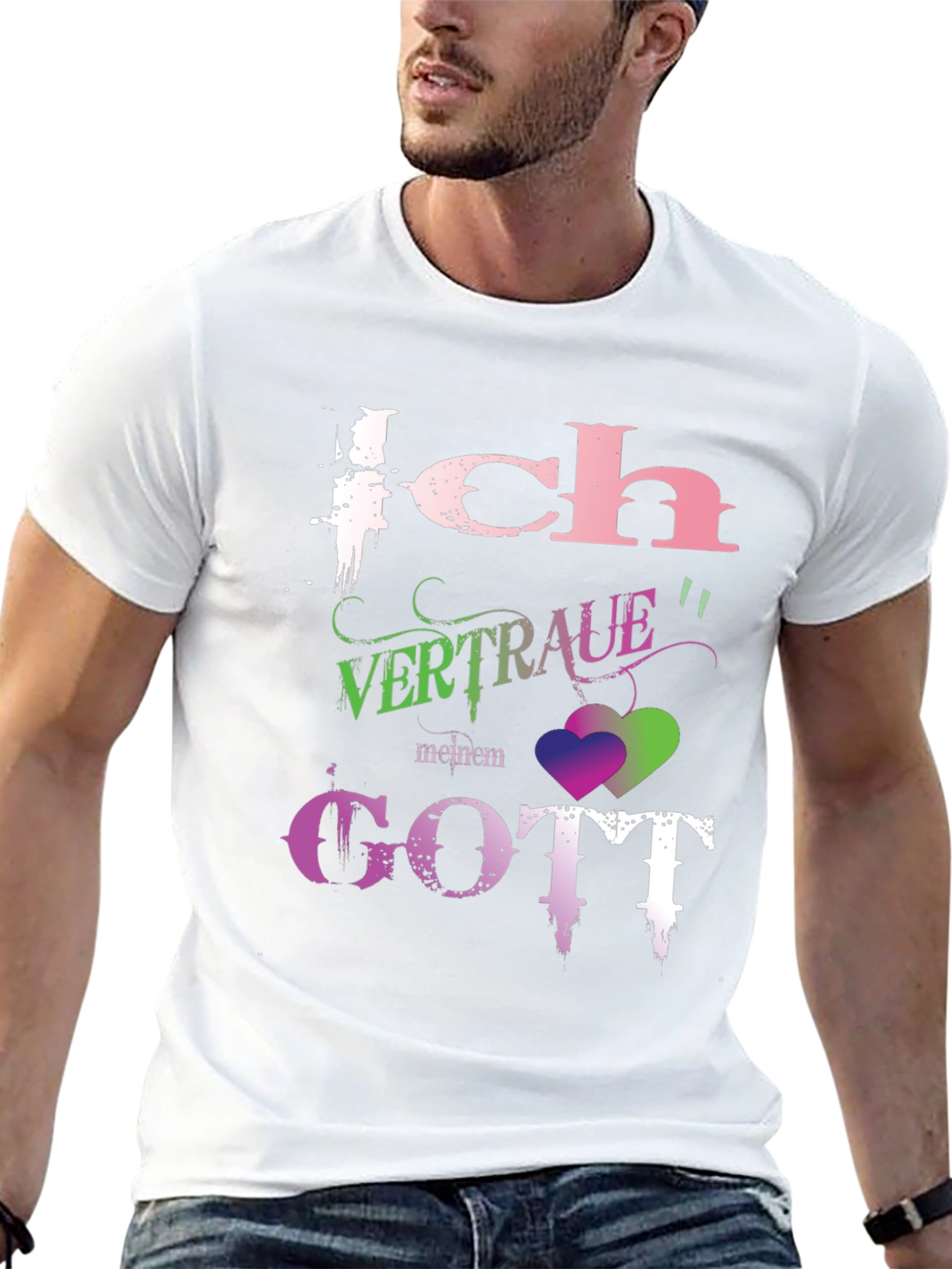 Ich Vertraue Meinem Gott Black T-Shirt