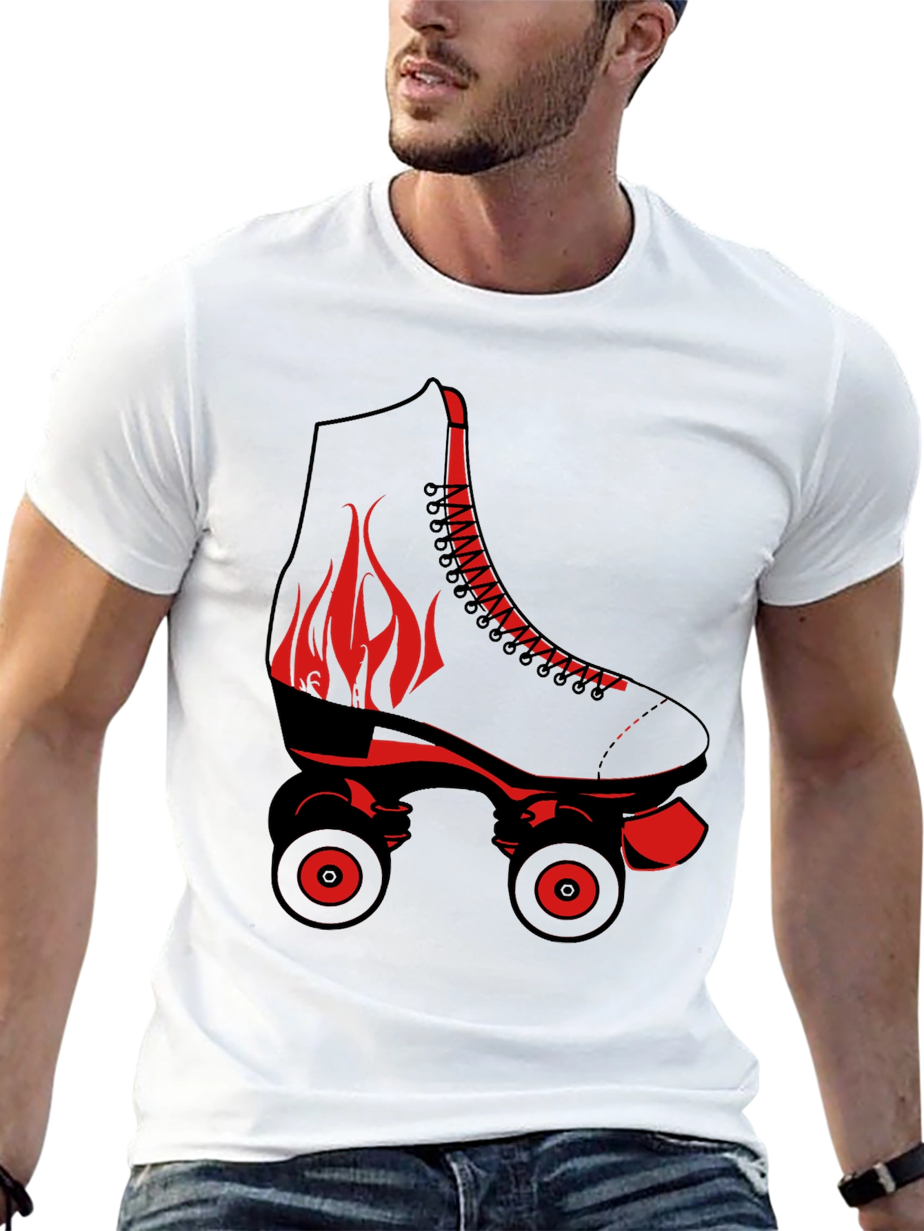 Retro Roller Skate Graphic Tee