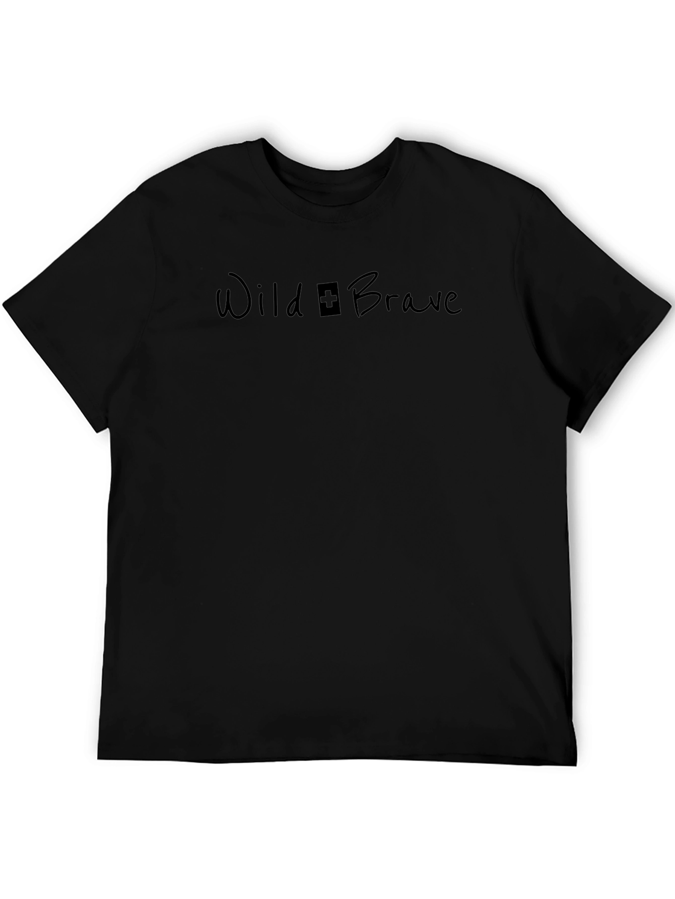 Wild + Brave Graphic Print Crew Neck T-Shirt