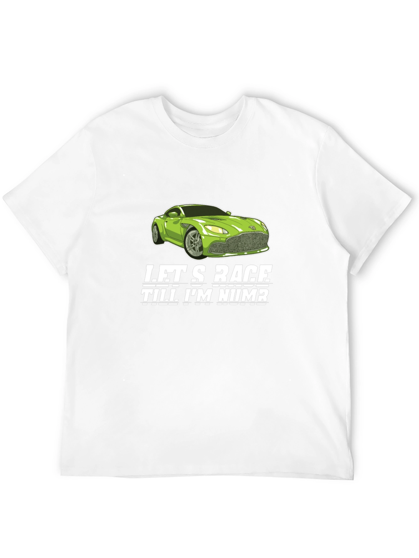 Lets Race Car Graphic Tee - Black