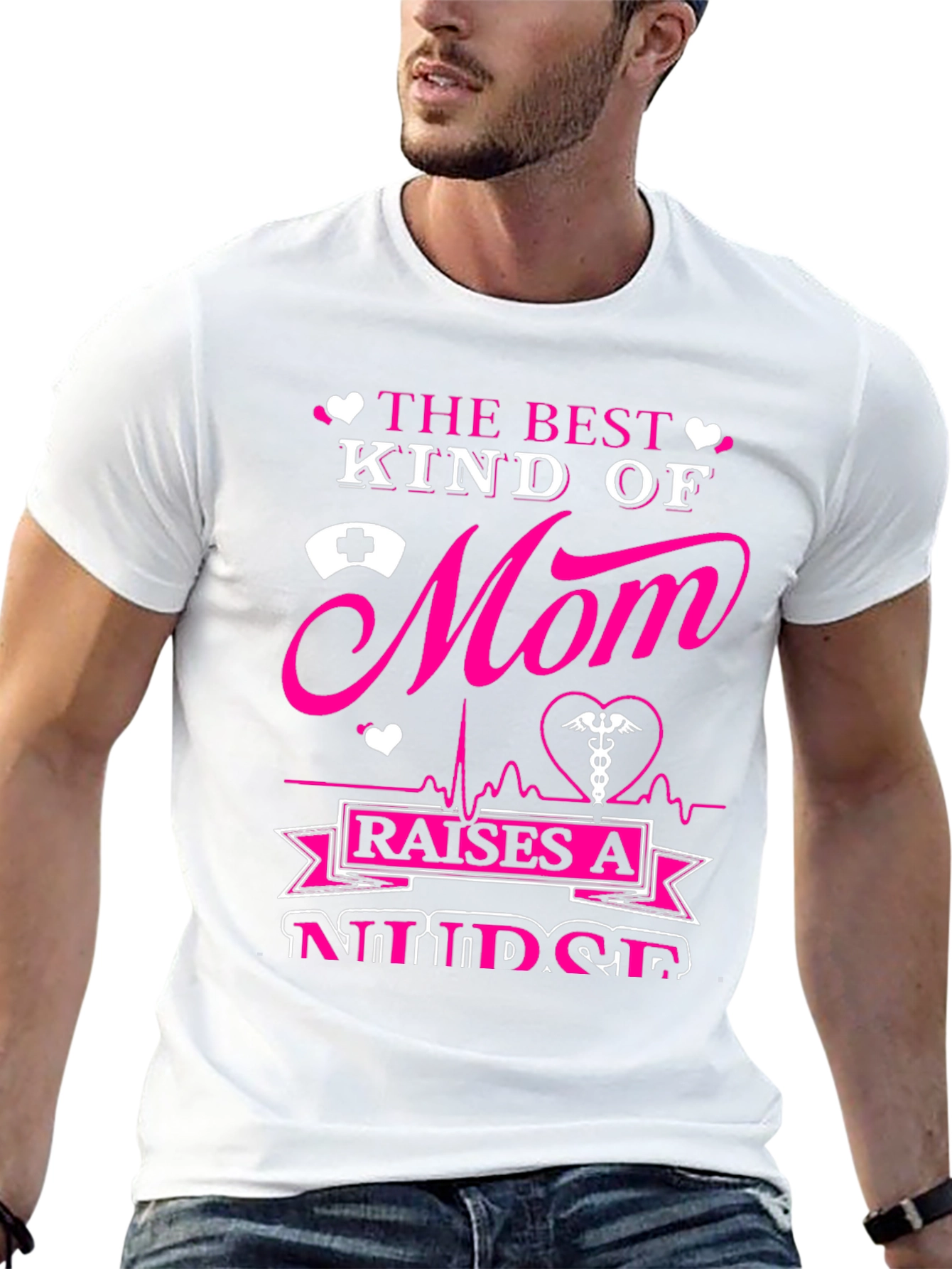 Best Mom Nurse Graphic T-Shirt
