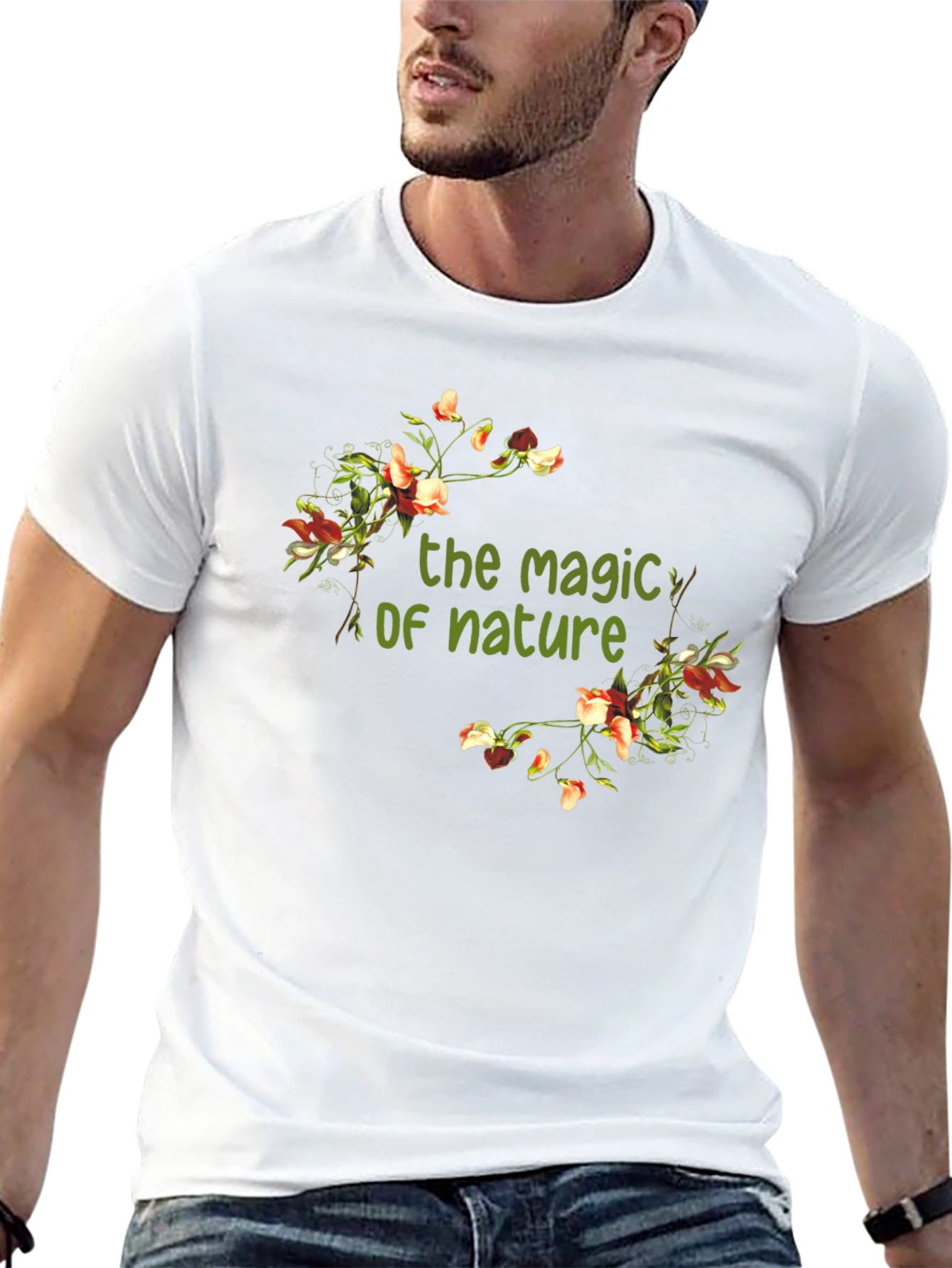Magic of Nature Floral Print T-Shirt