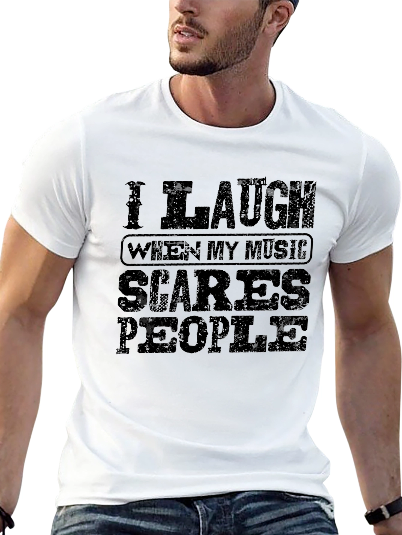 I Laugh When My Music Scares People Graphic Tee