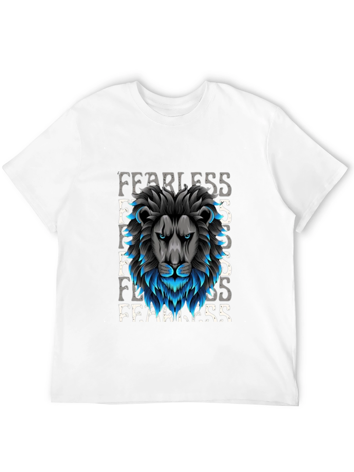 Fearless Lion Graphic Tee - Premium Cotton