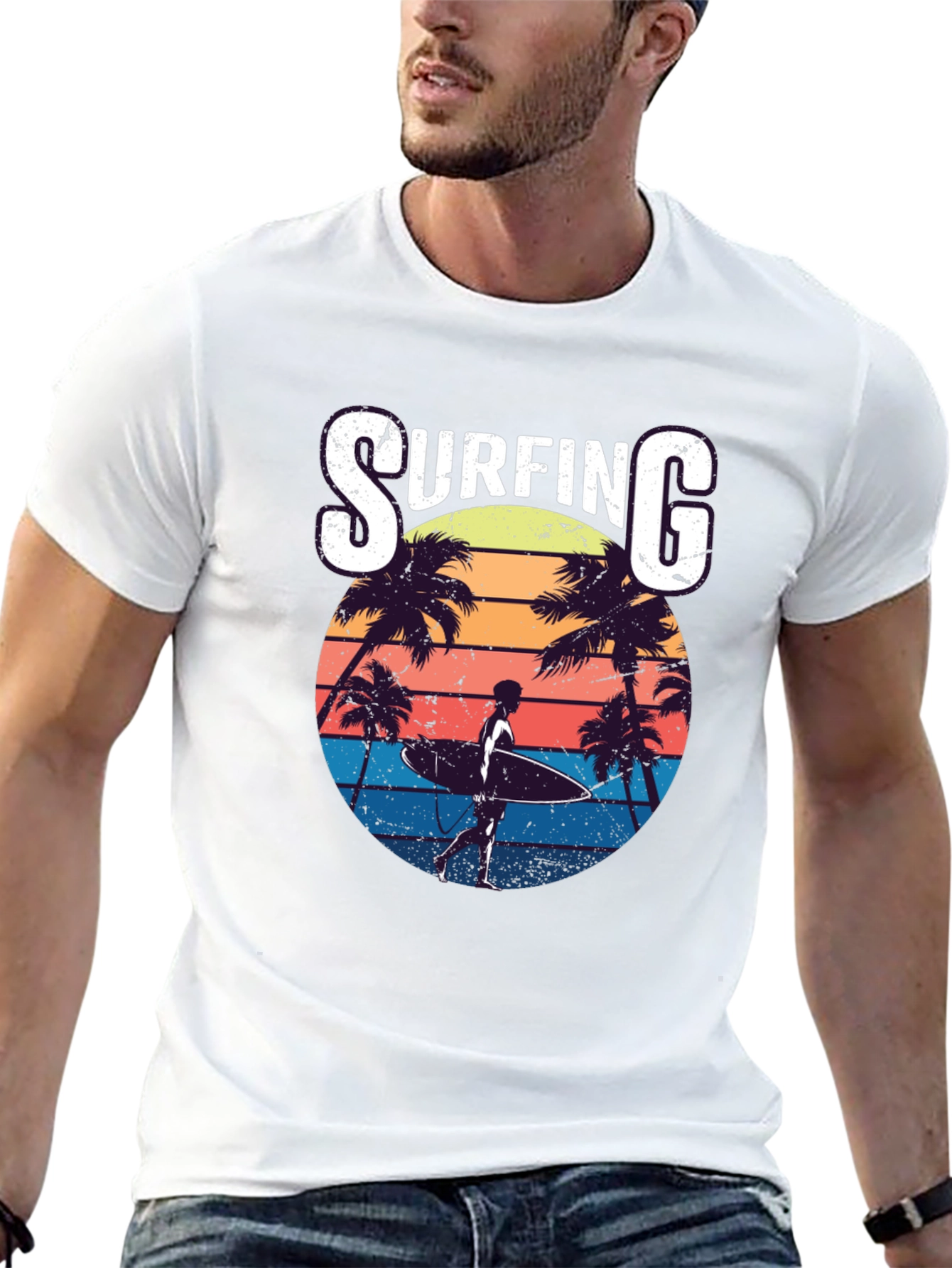 Surfing Retro T-Shirt