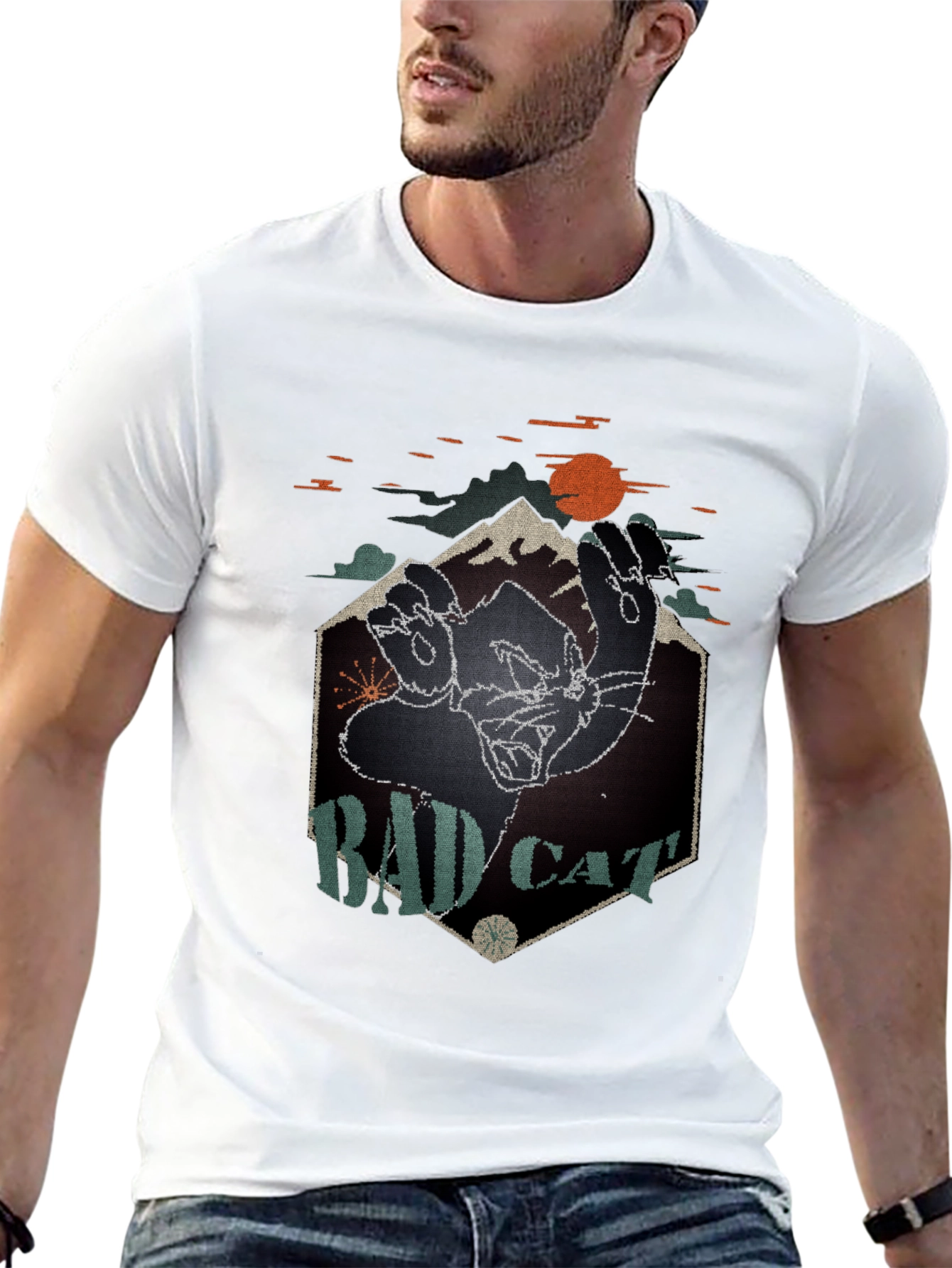 Bad Cat Graphic T-Shirt
