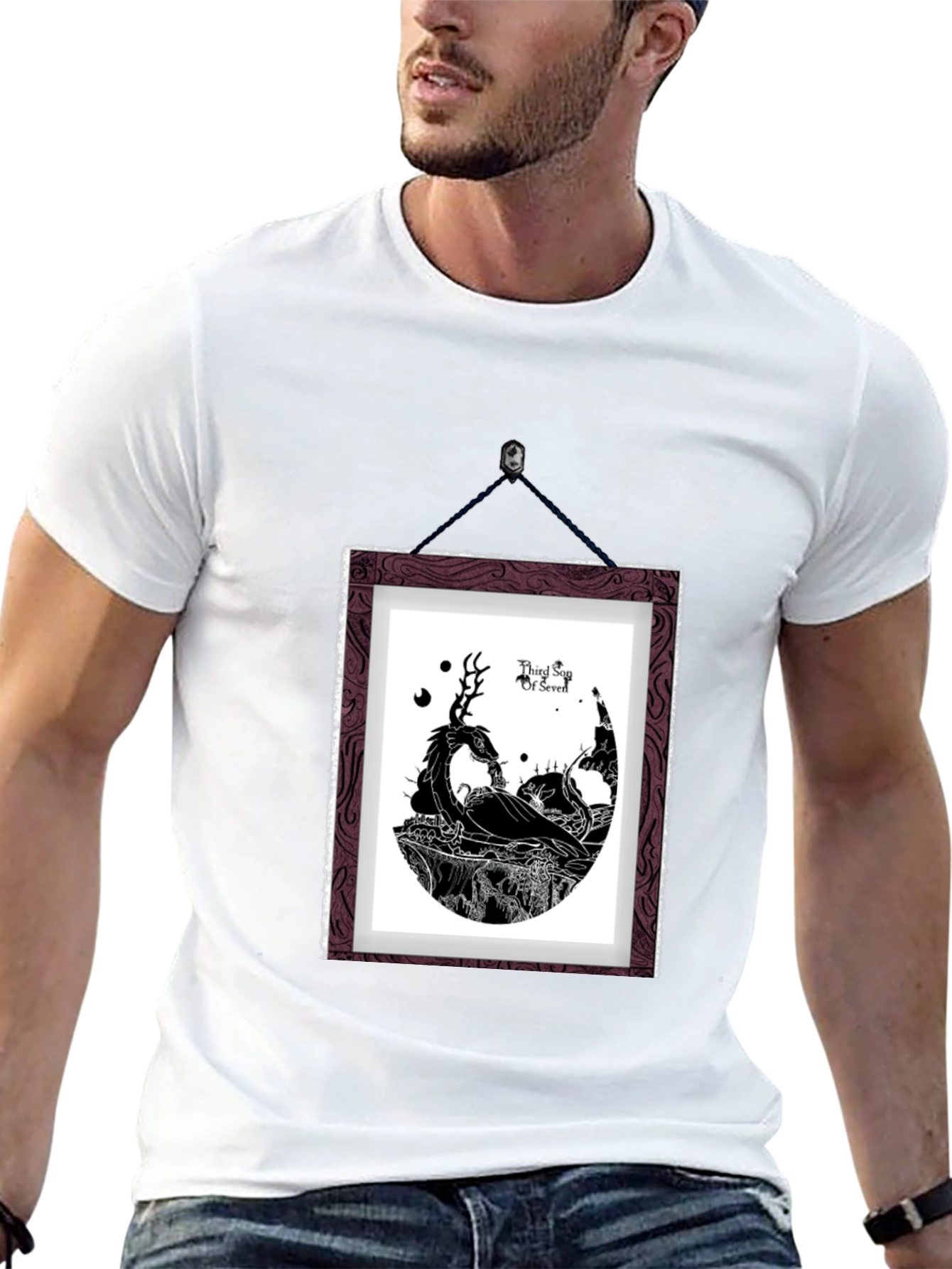 Framed Graphic T-Shirt - Black