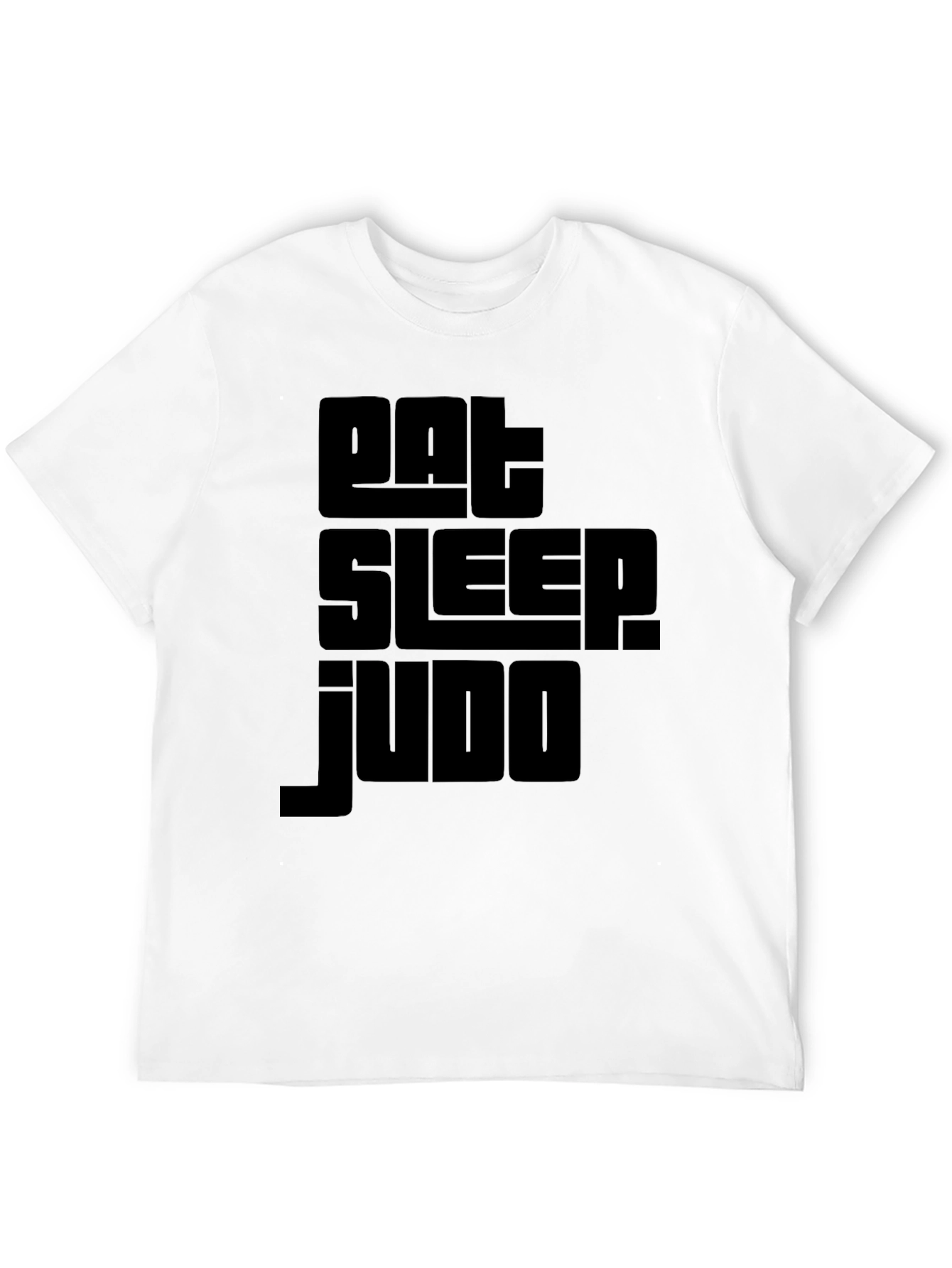 Eat Sleep Judo Black Graphic T-Shirt