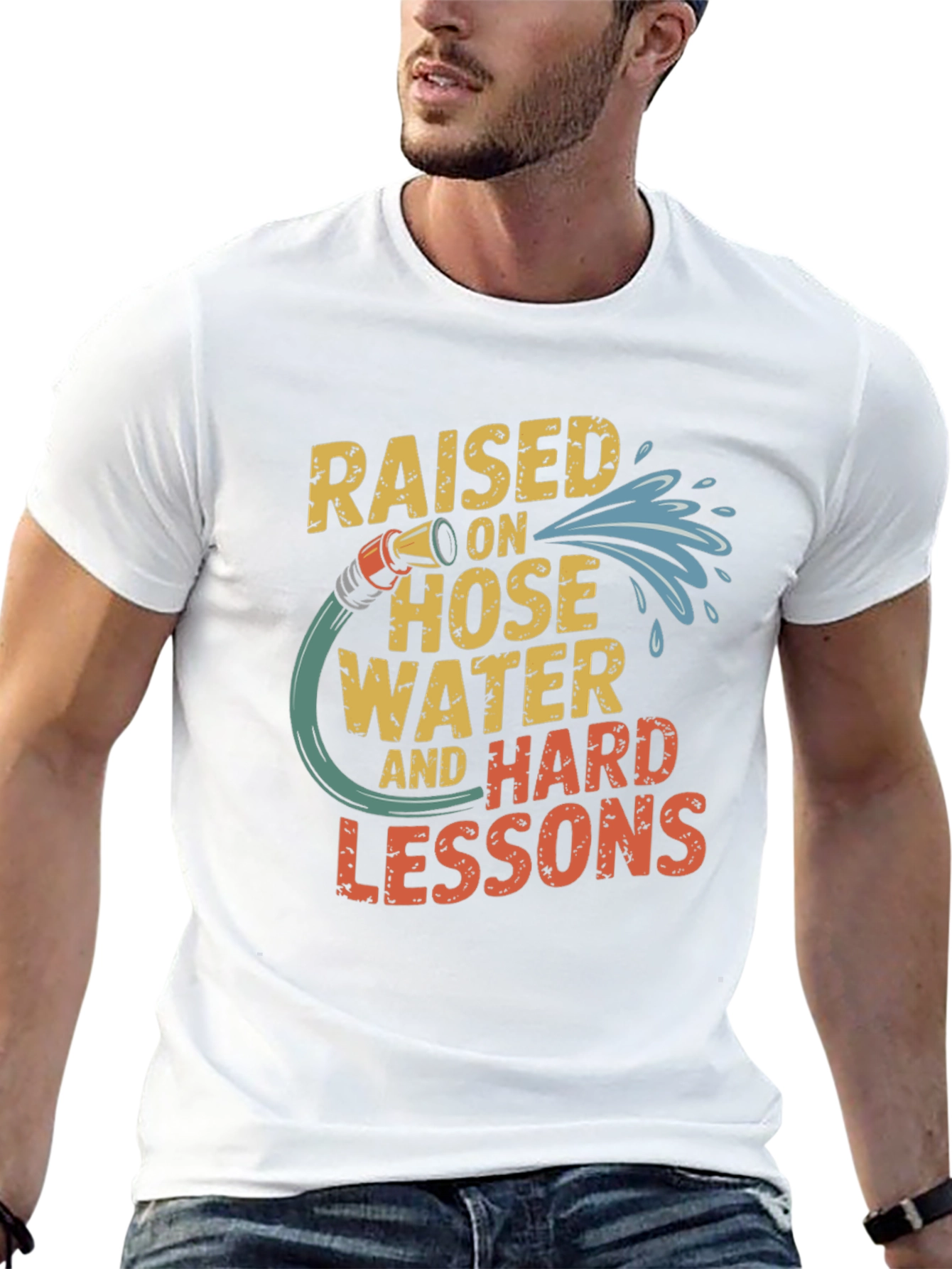 Raised on Hose Water Funny Graphic T-Shirt