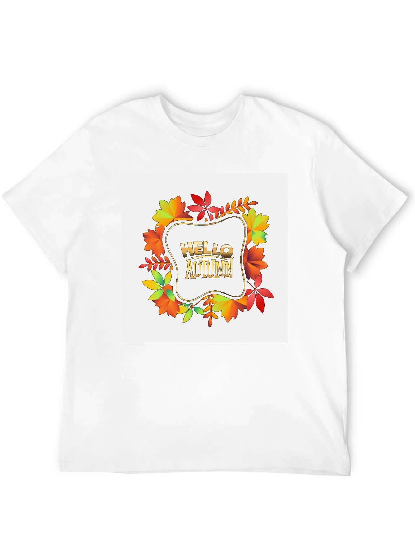Hello Autumn Graphic Tee - Fall Season Shirt