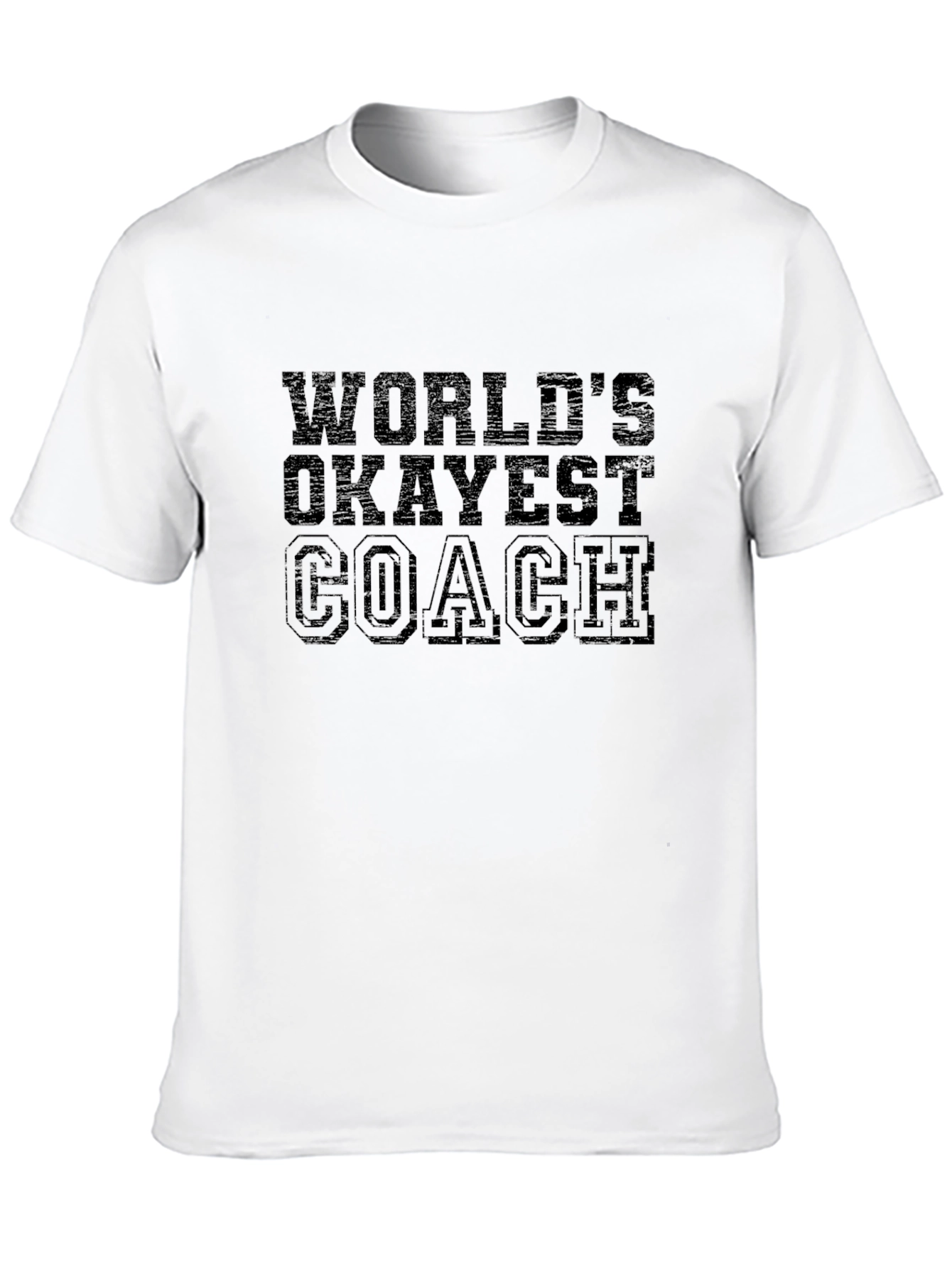 Worlds Okayest Coach Black T-Shirt