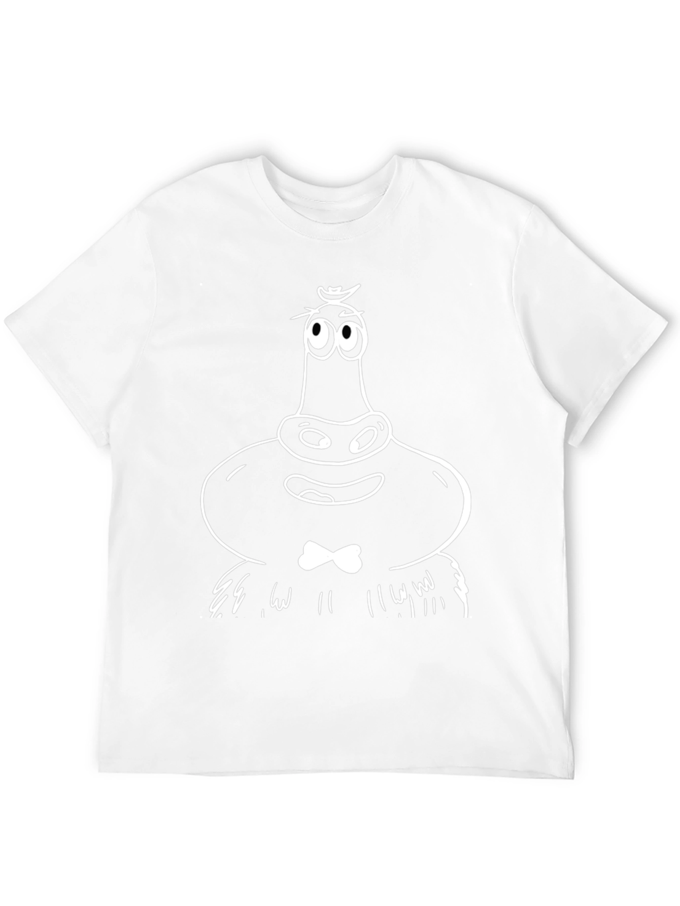 Funny Cartoon Character Black T-Shirt