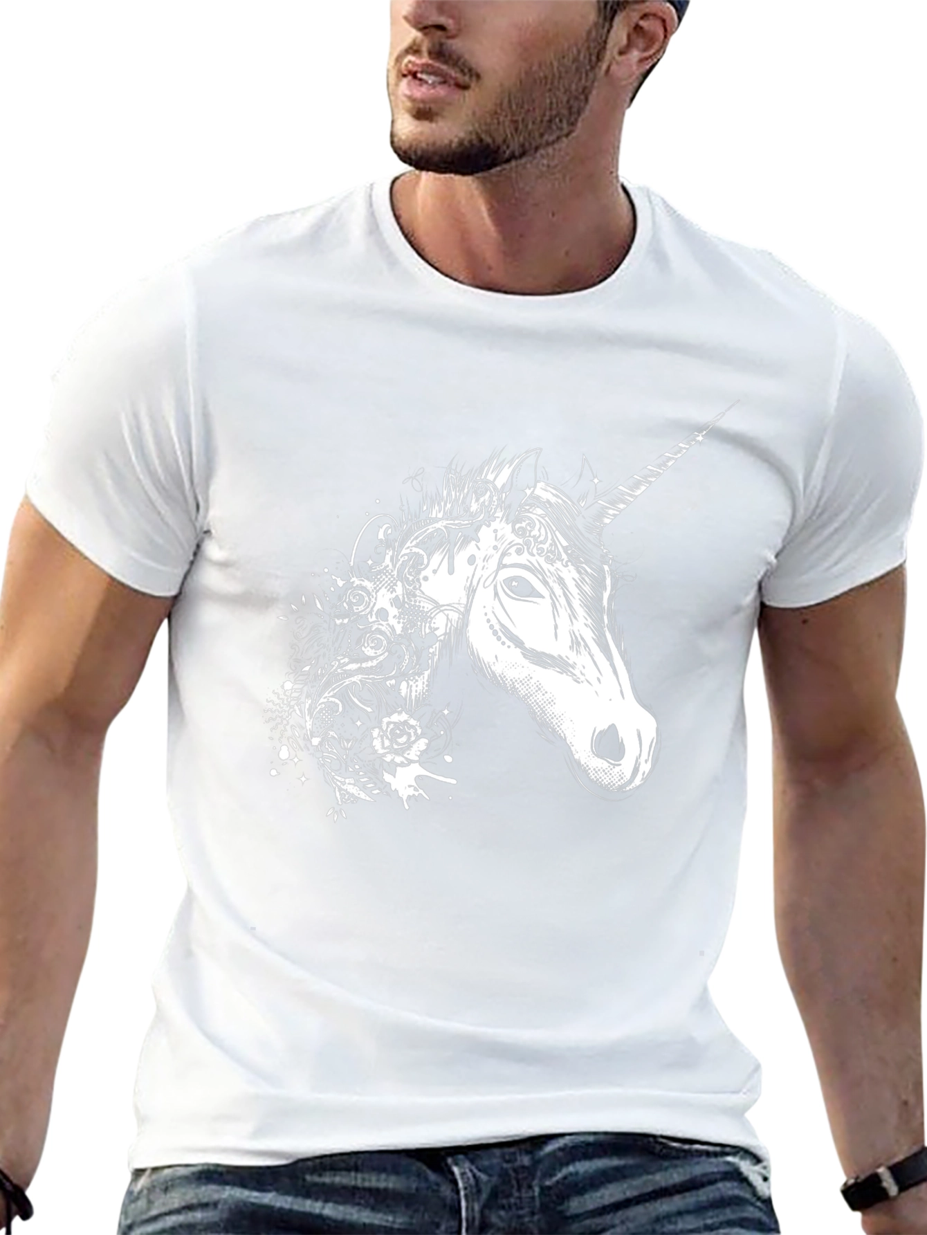 Unicorn Graphic Tee - Black