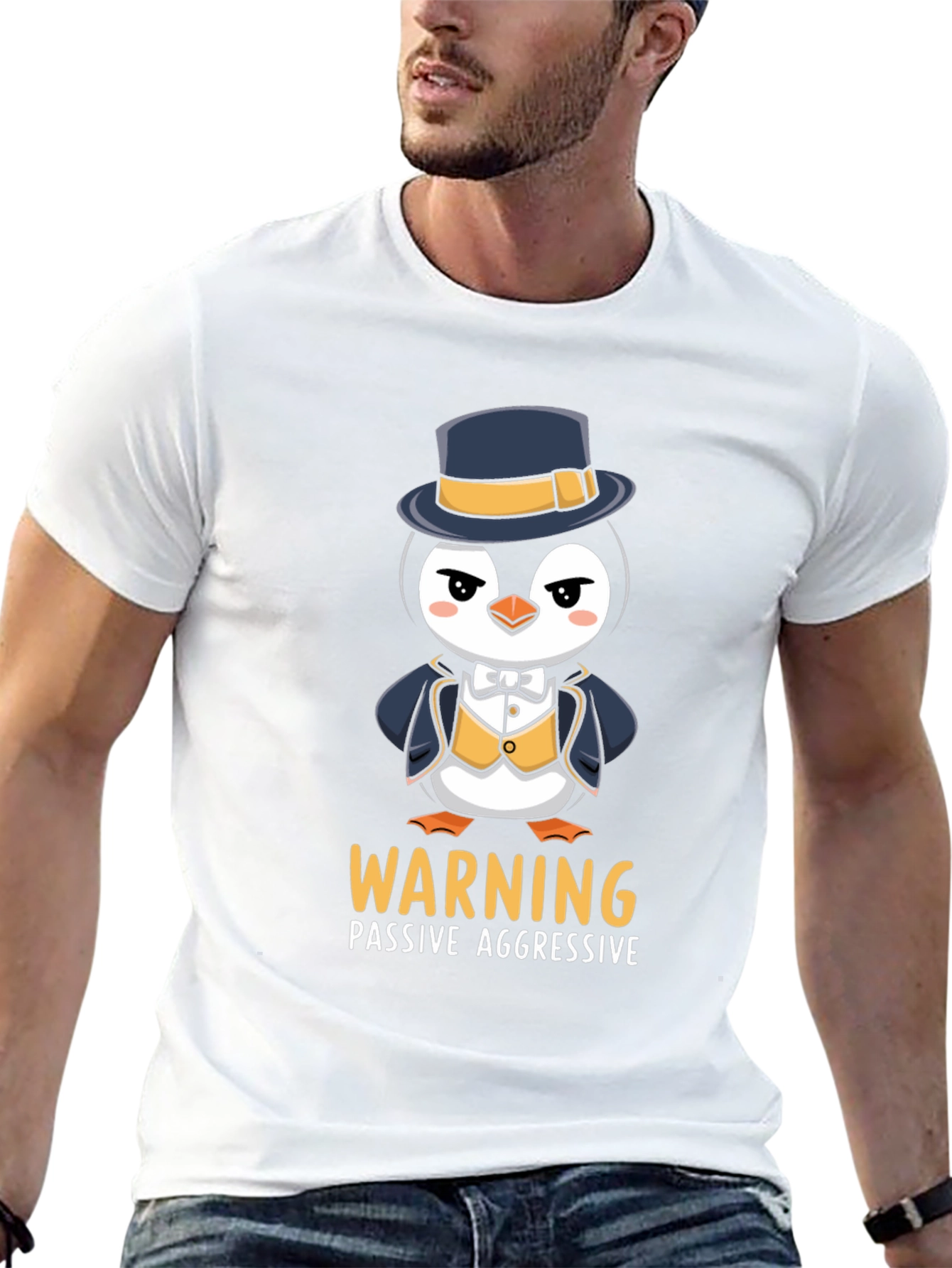 Warning Penguin T-Shirt