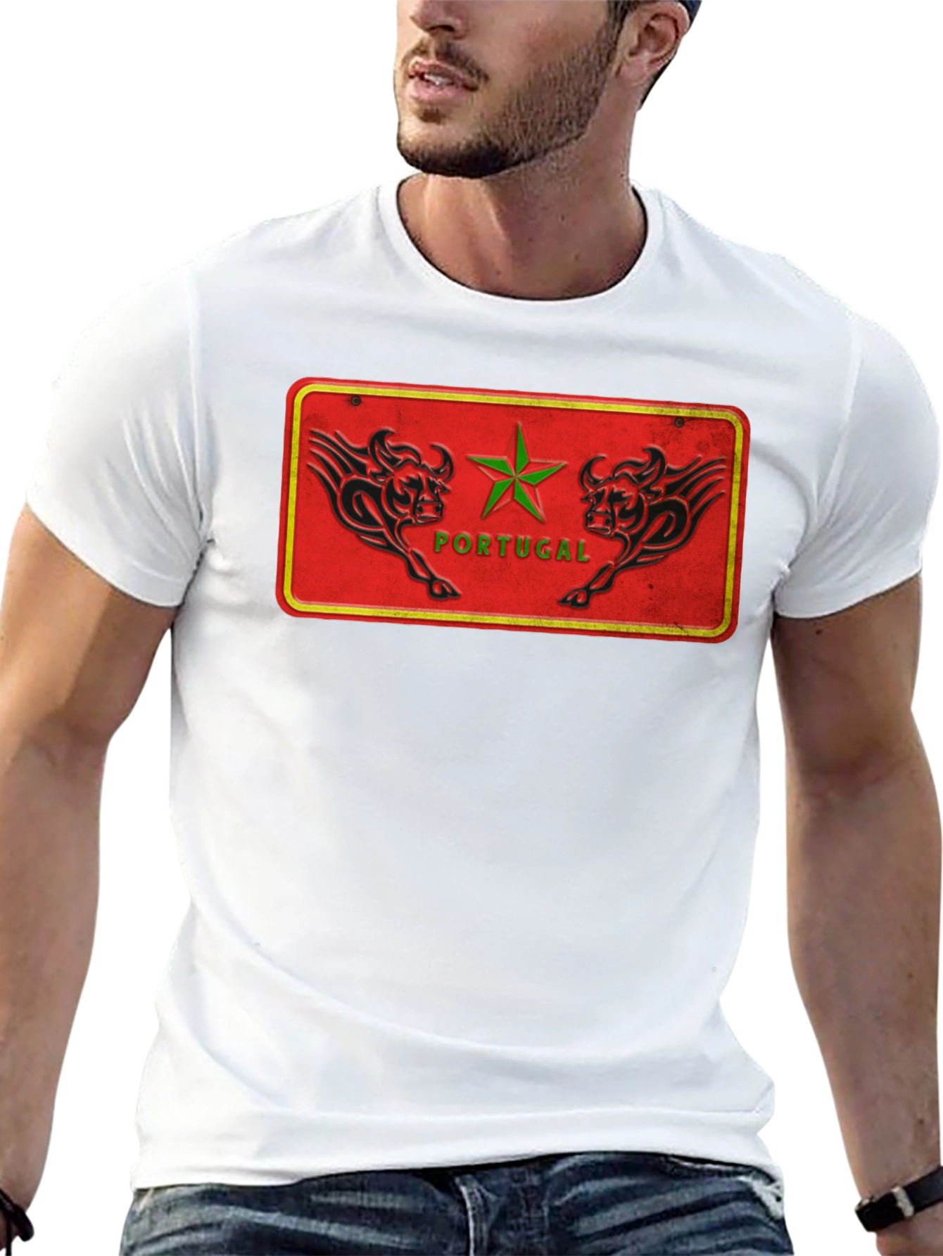 Portugal Bulls Graphic Tee - Cool Design Shirt