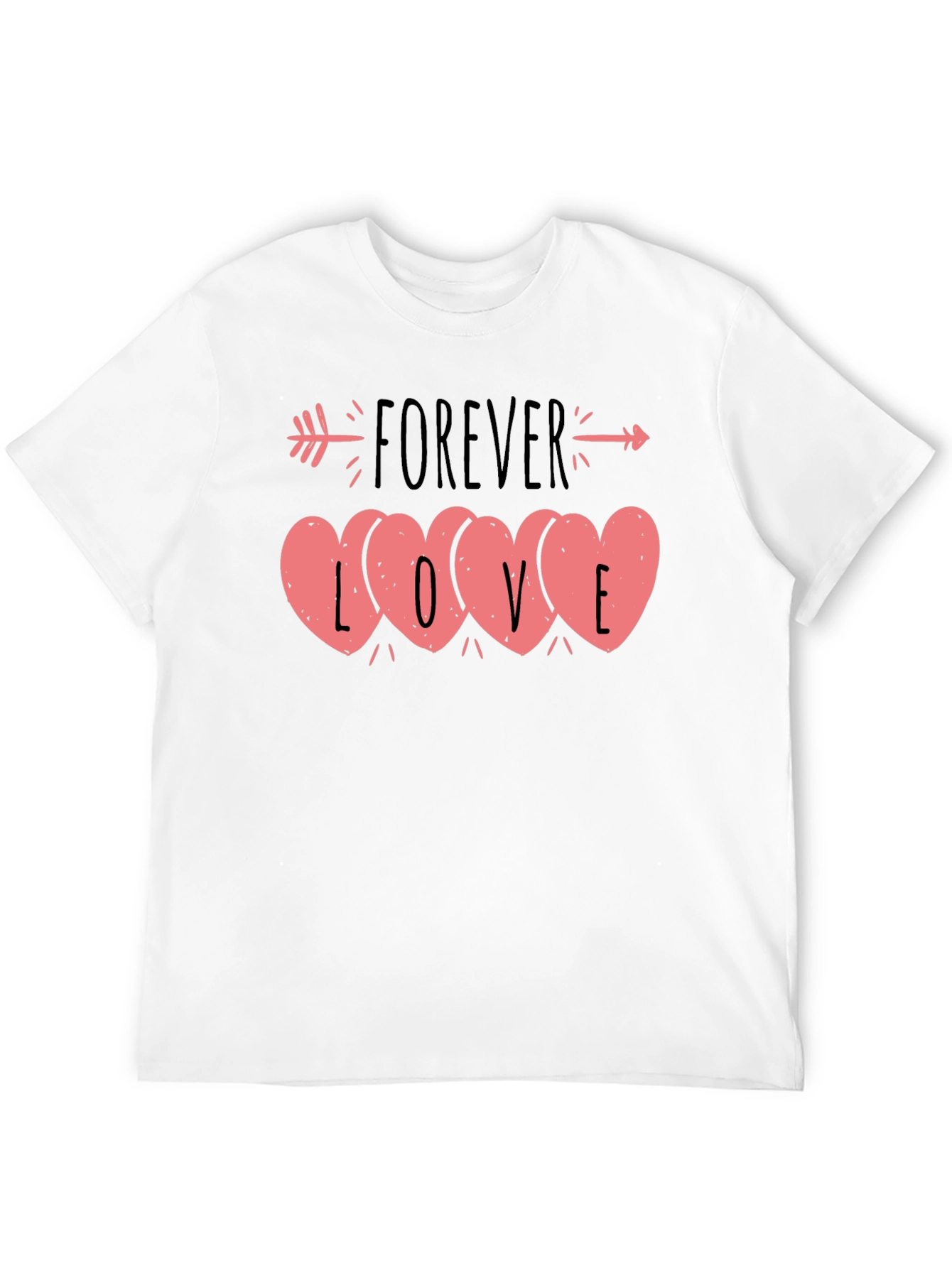 Forever Love Heart Valentines Day T-Shirt