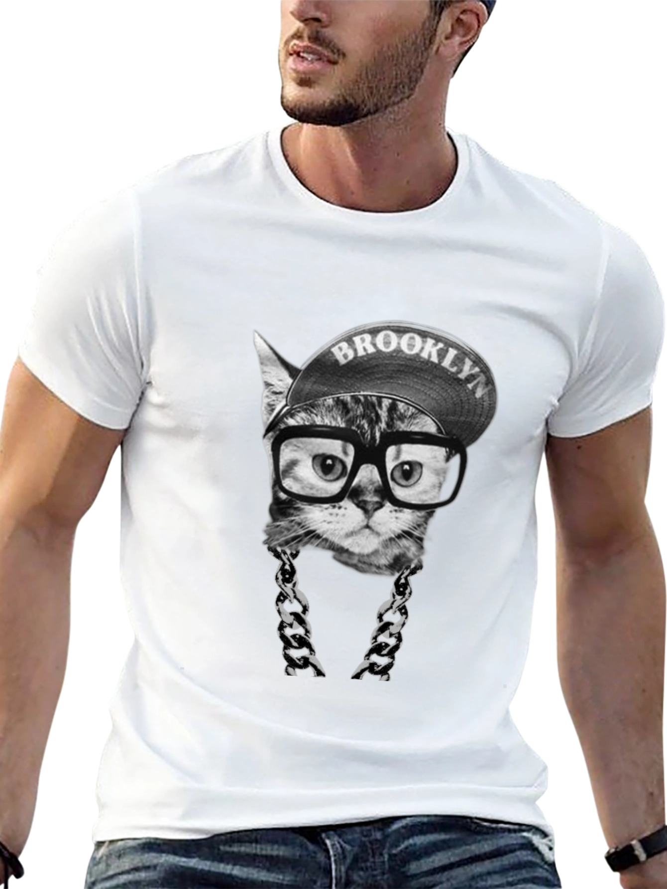 Brooklyn Cat T-Shirt - Hip Hop Style!