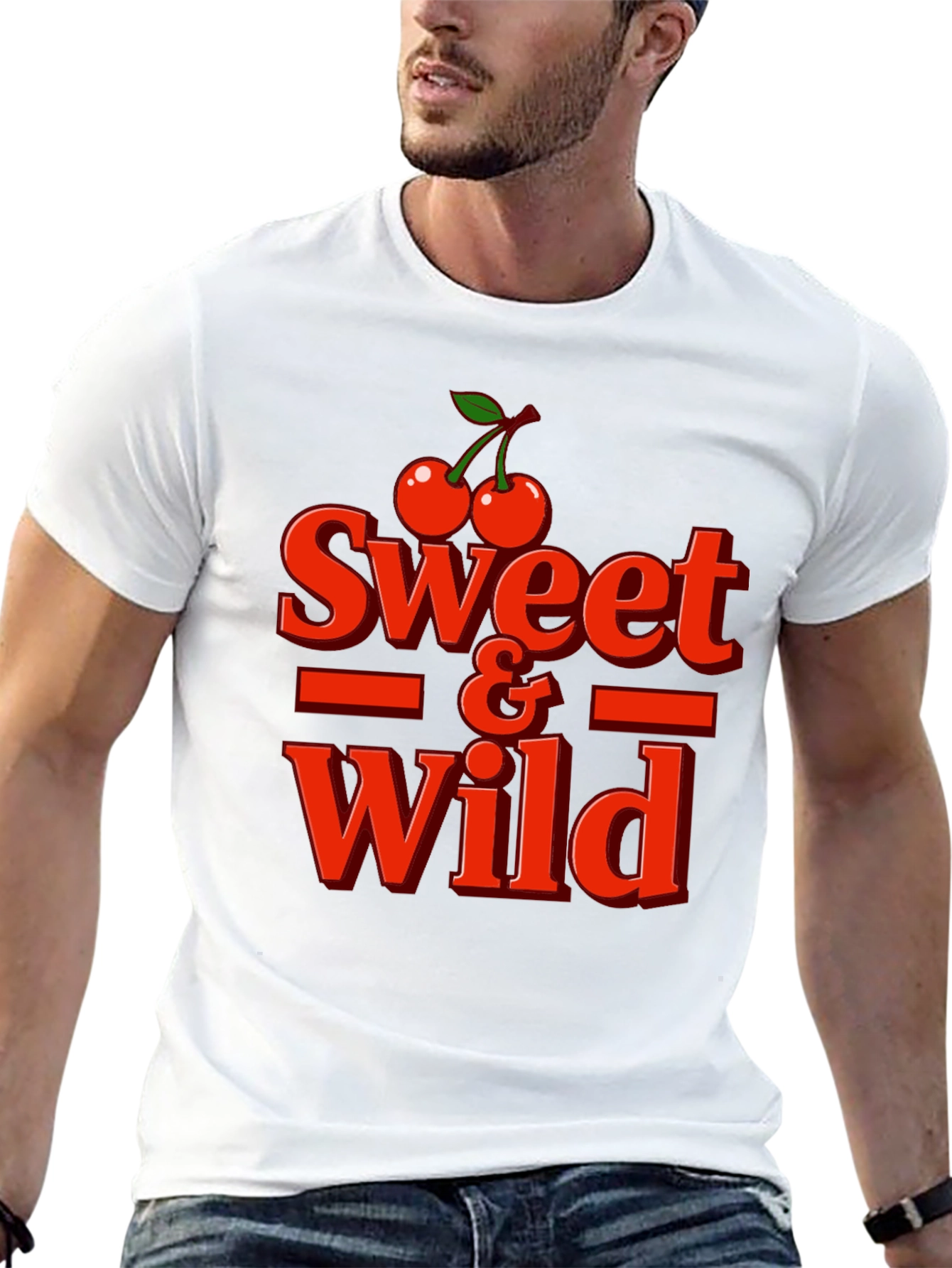 Sweet & Wild Graphic Tee - Black