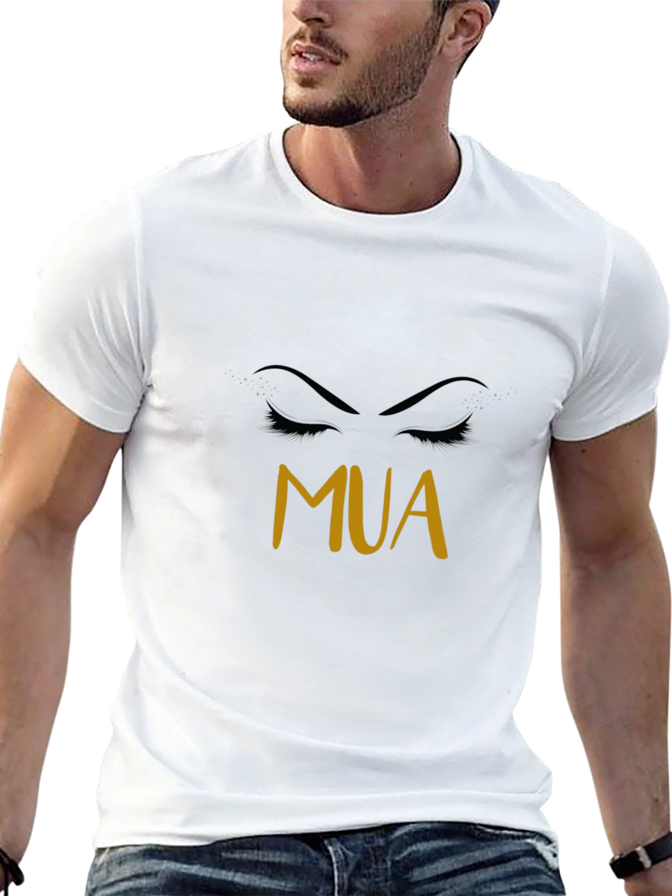 MUA Eye Design Black T-Shirt