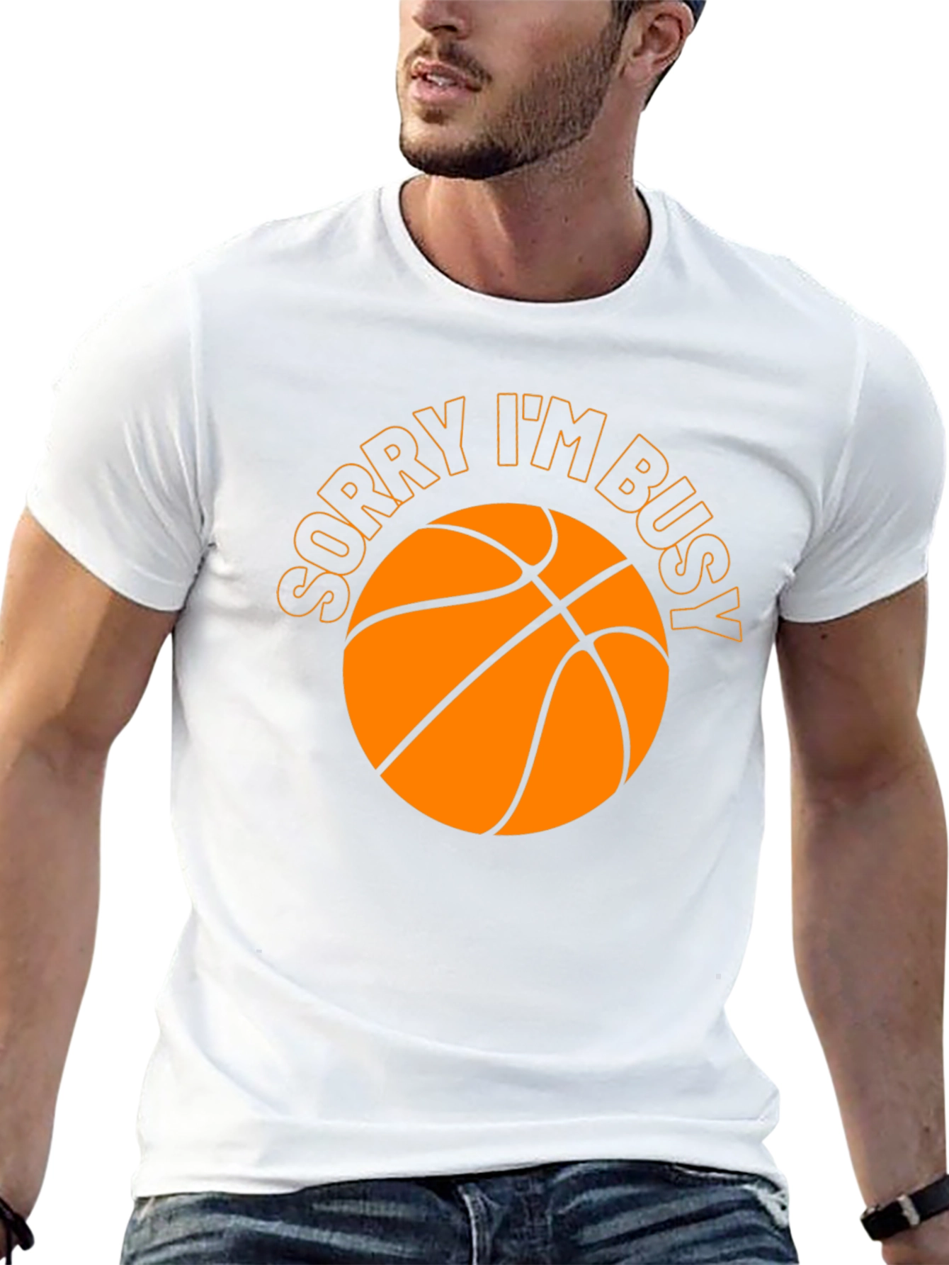 Sorry Im Busy Basketball Graphic Tee