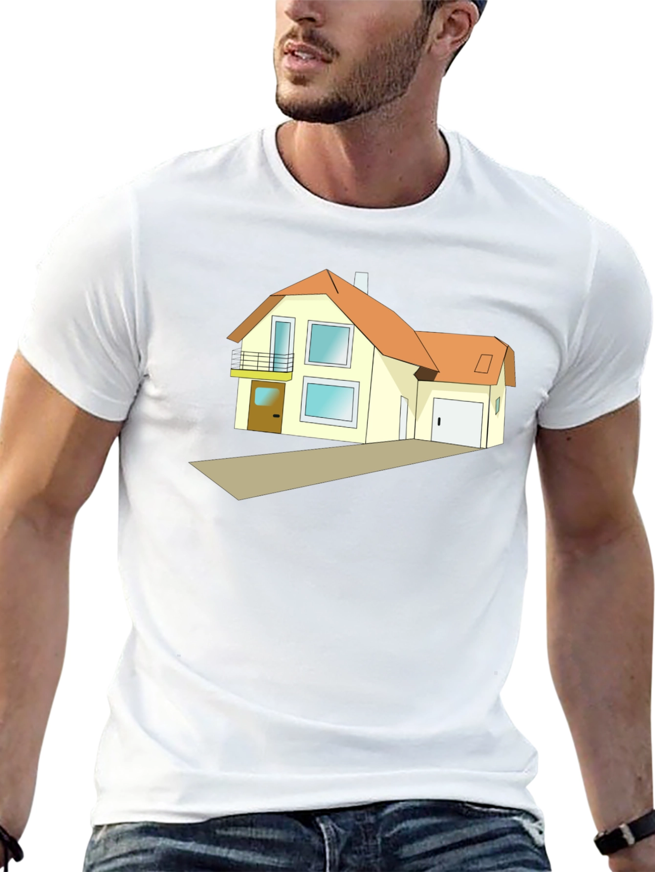 House Graphic Tee - Modern Homeowner Style