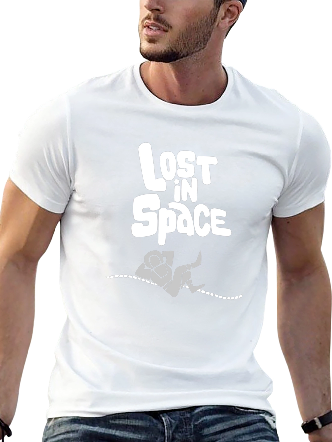 Lost in Space Graphic T-Shirt - Black