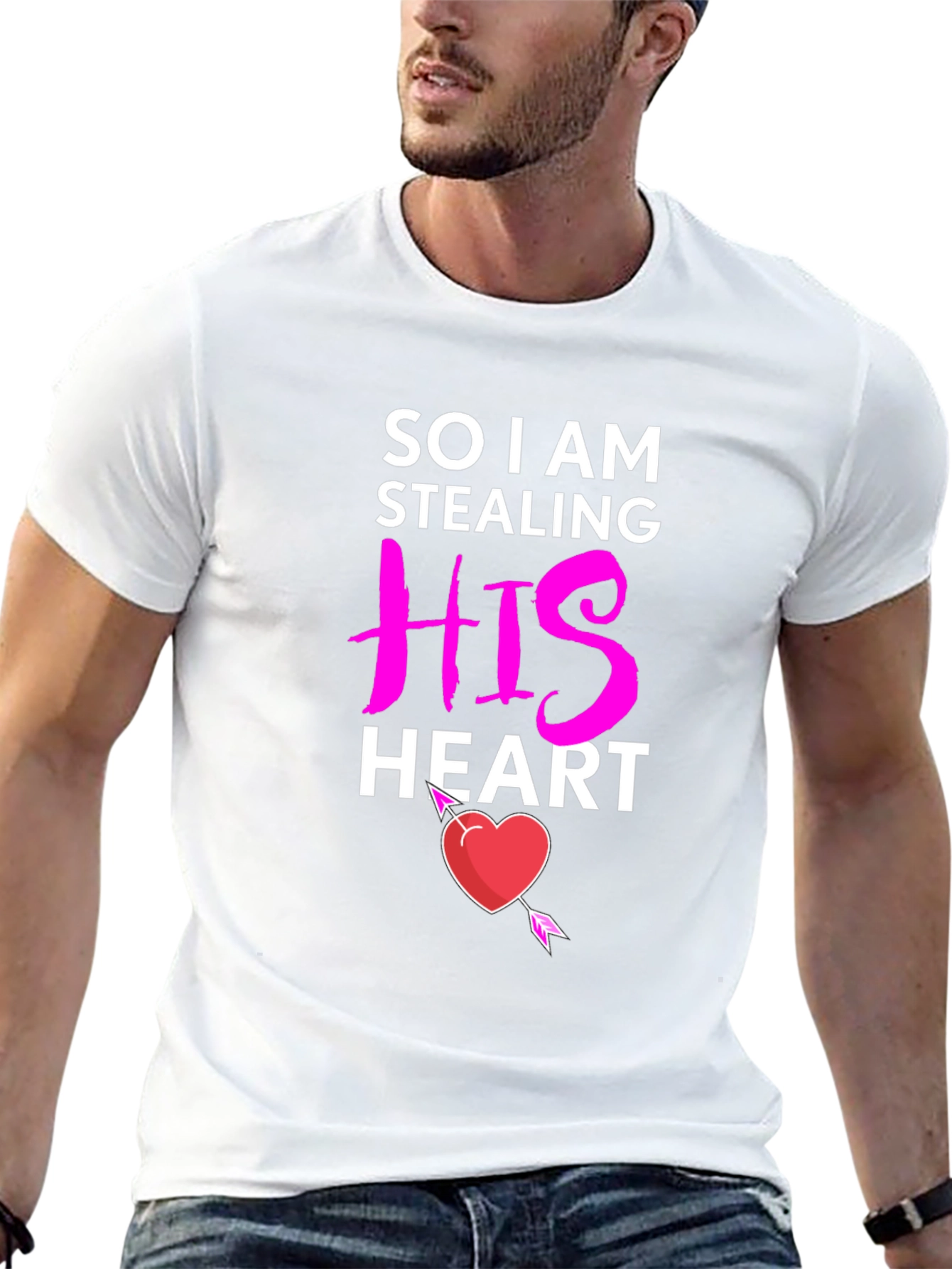 Stealing His Heart Valentines Day T-Shirt