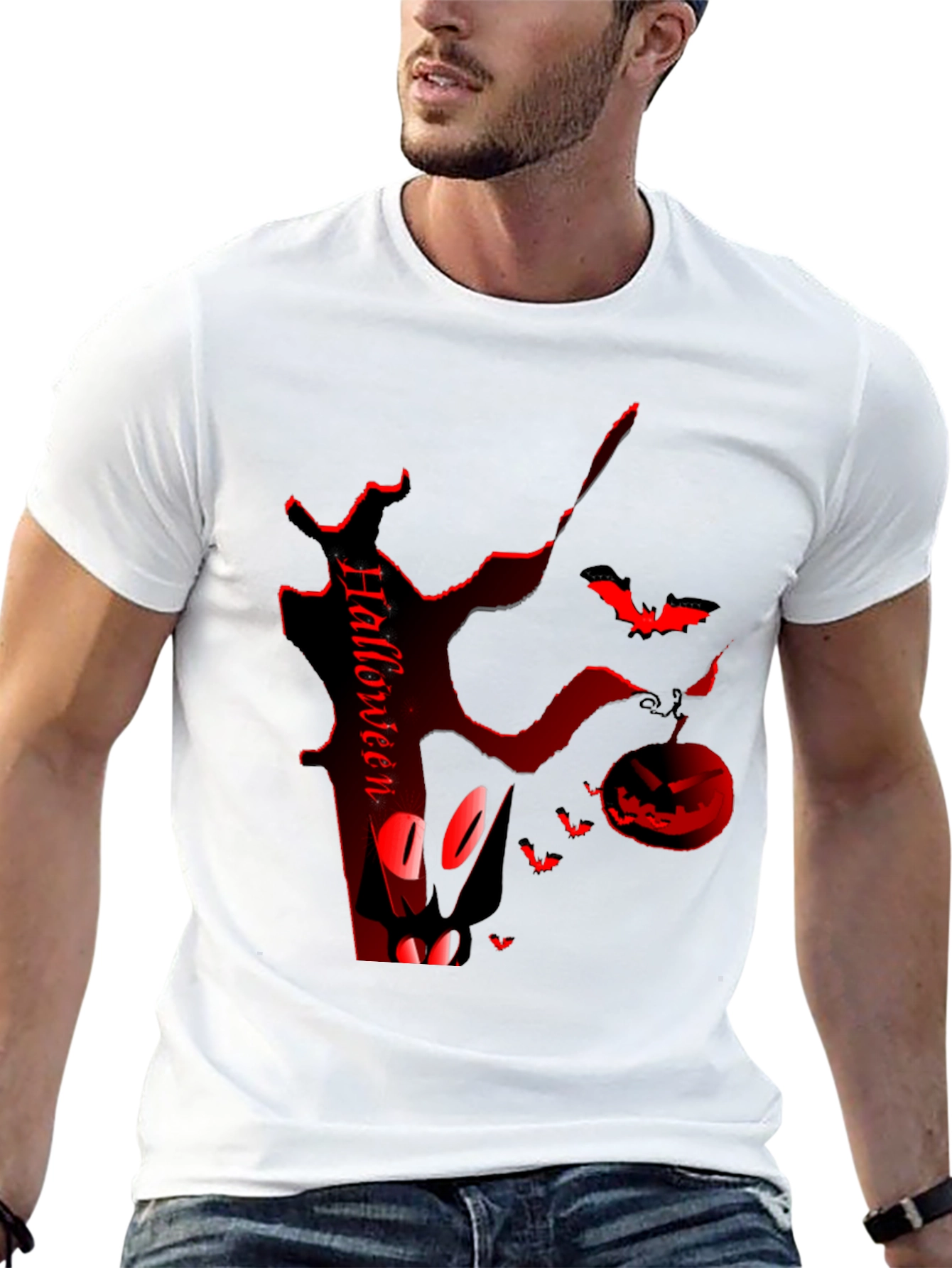 Halloween Themed Black T-Shirt