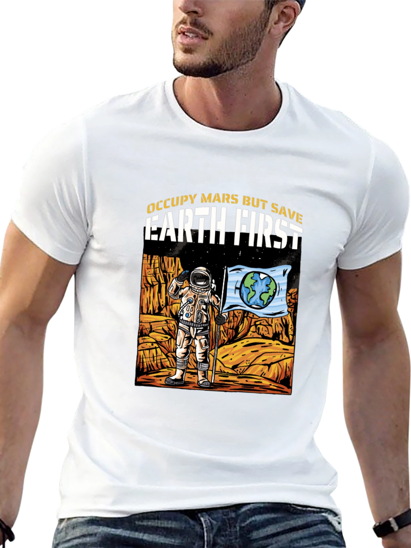 Occupy Mars Save Earth T-Shirt