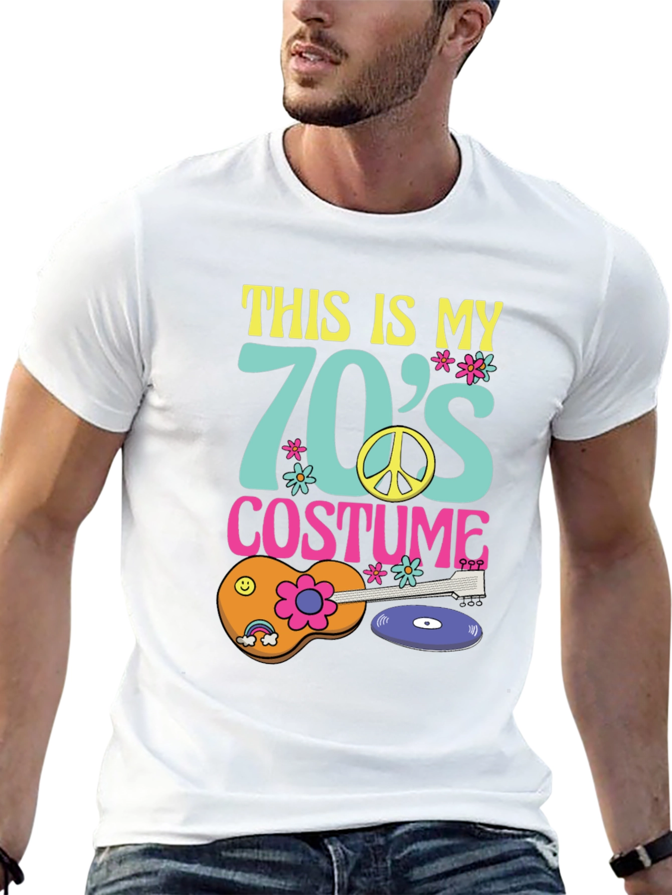 Retro 70s Costume T-Shirt - Hippie Style!