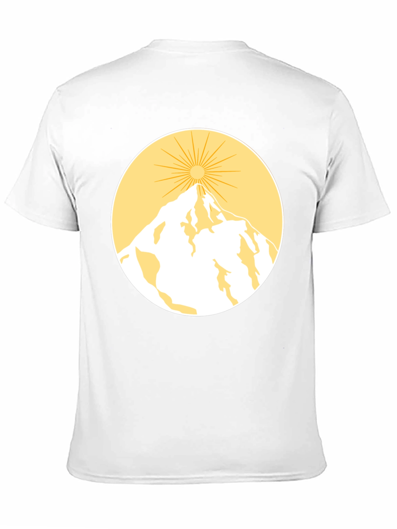 Mountain Sun Graphic Tee - Black Cotton Blend
