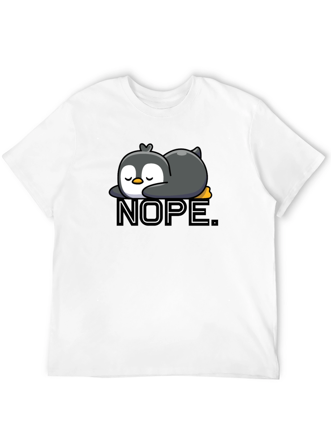 Nope Penguin T-Shirt - Relaxed Fit