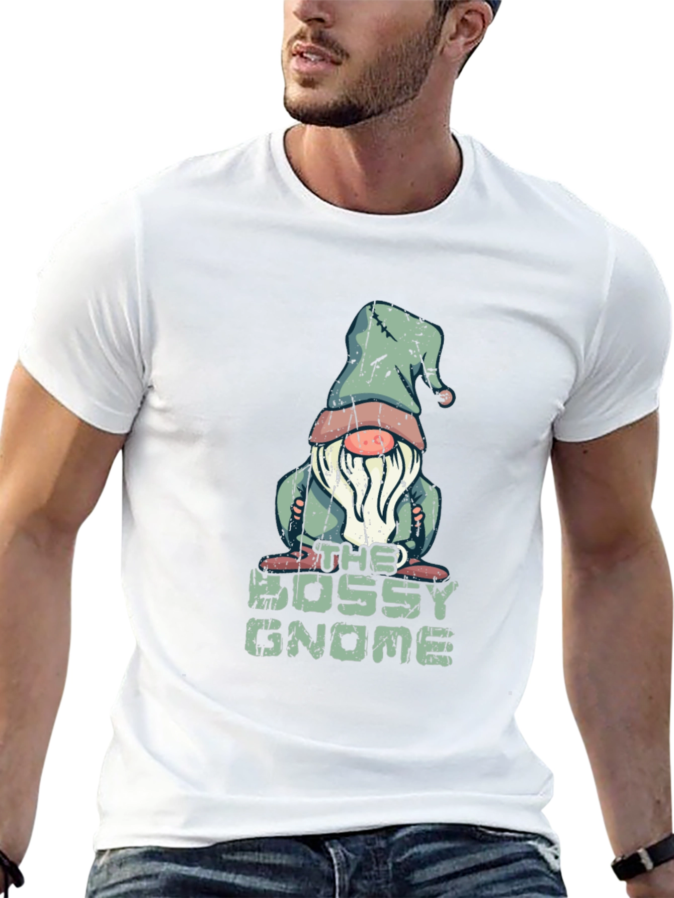 Bossy Gnome T-Shirt - Funny Graphic Tee