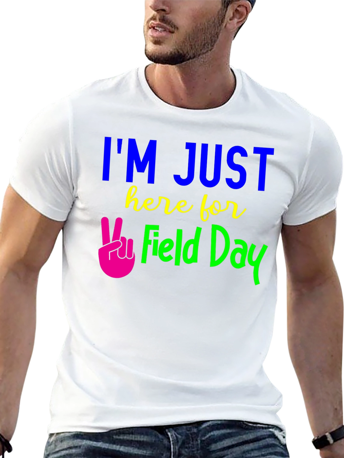 Im Just Here for Field Day Graphic Tee