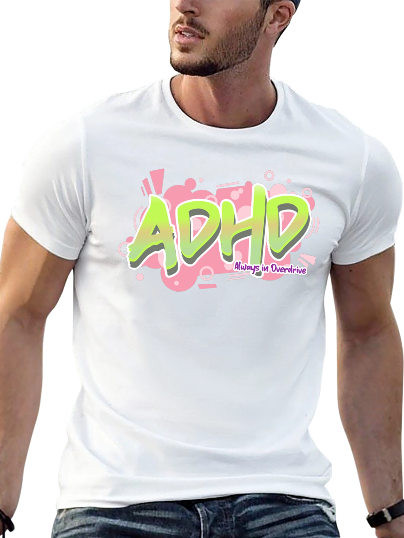 ADHD Always in Overdrive Graphic Tee